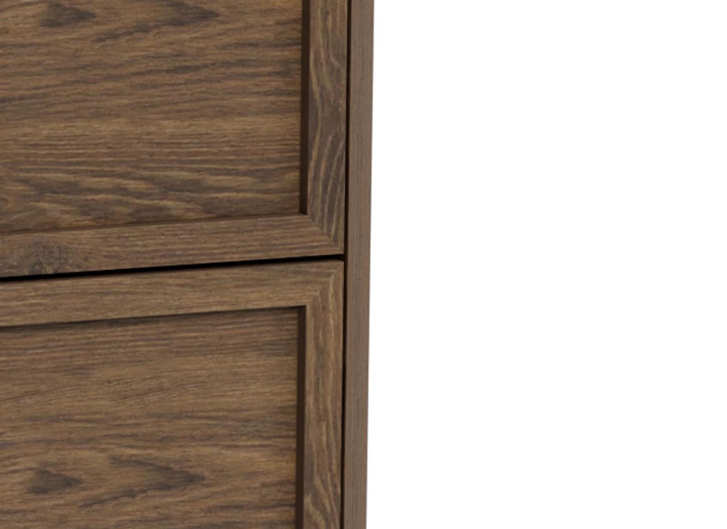 Detailfoto - Ladekast 80x40x110cm - melamine - smoked oak