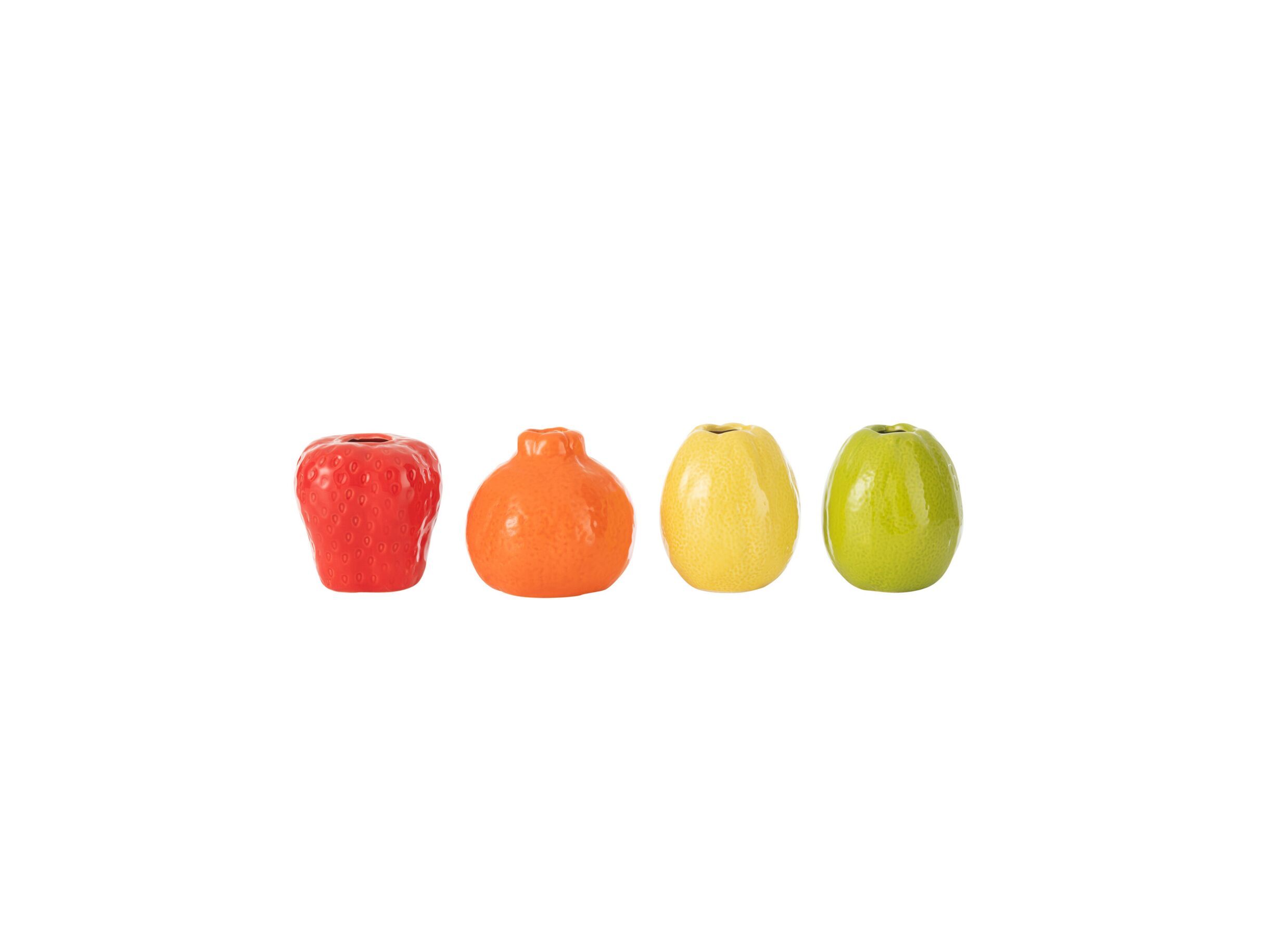 Vaas Pomona H10cm - keramiek - rood/oranje/geel/groen - Vaas Pomona H10cm - keramiek - rood/oranje/geel/groen