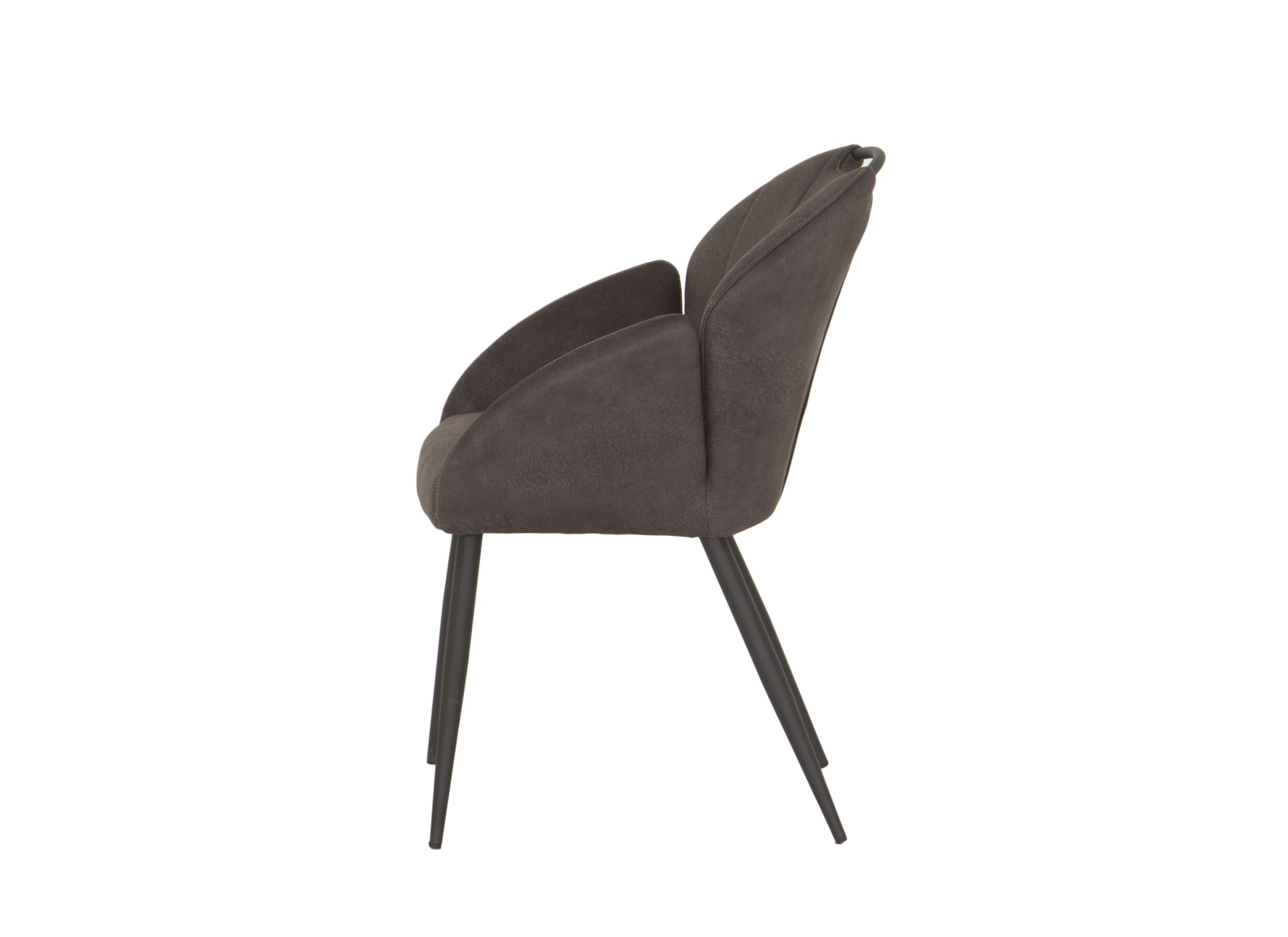 Chaise coque ST2005 55x60x87,5cm - tissu - anthracite