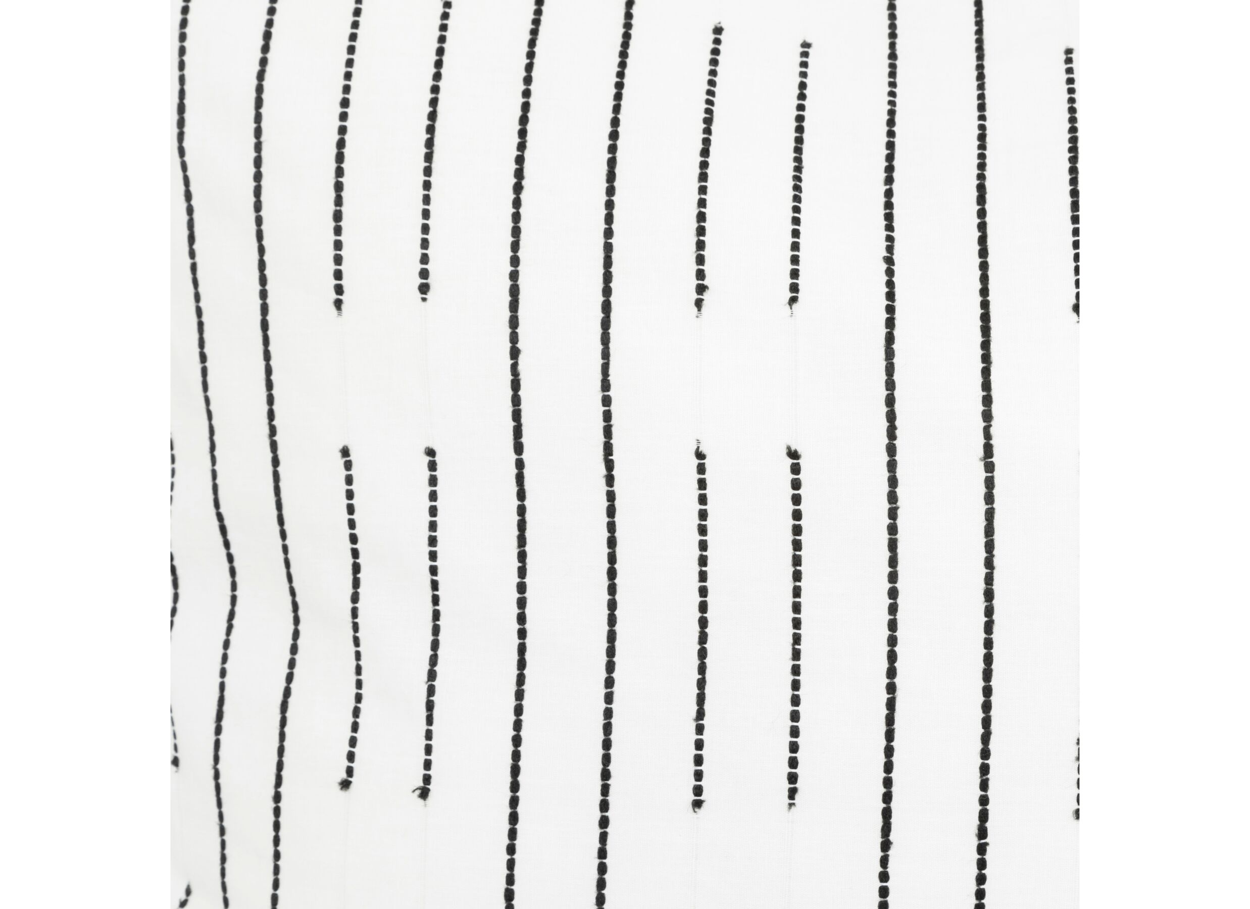 Detailfoto - Dekbedovertrek Kain 240x220cm - katoen - wit & zwart