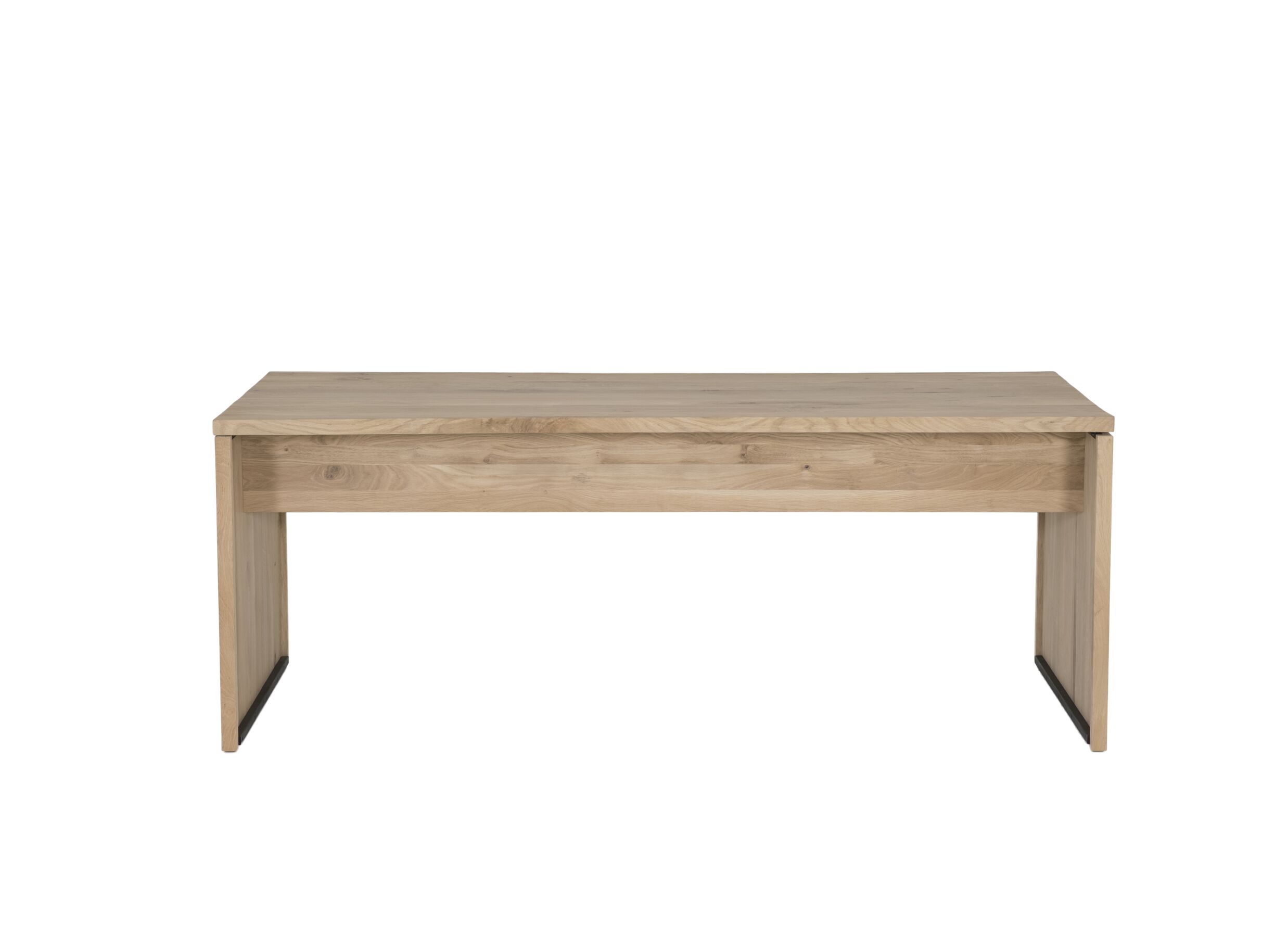 Bureau Yoda 200x80x76cm - chêne massif - naturel