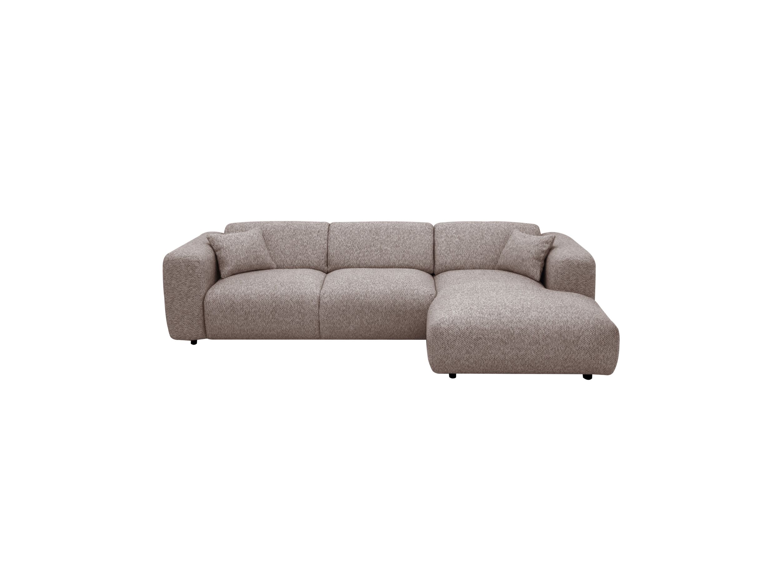 Aperçu - Canapé d'angle Cloud 280x165cm - tissu - brun