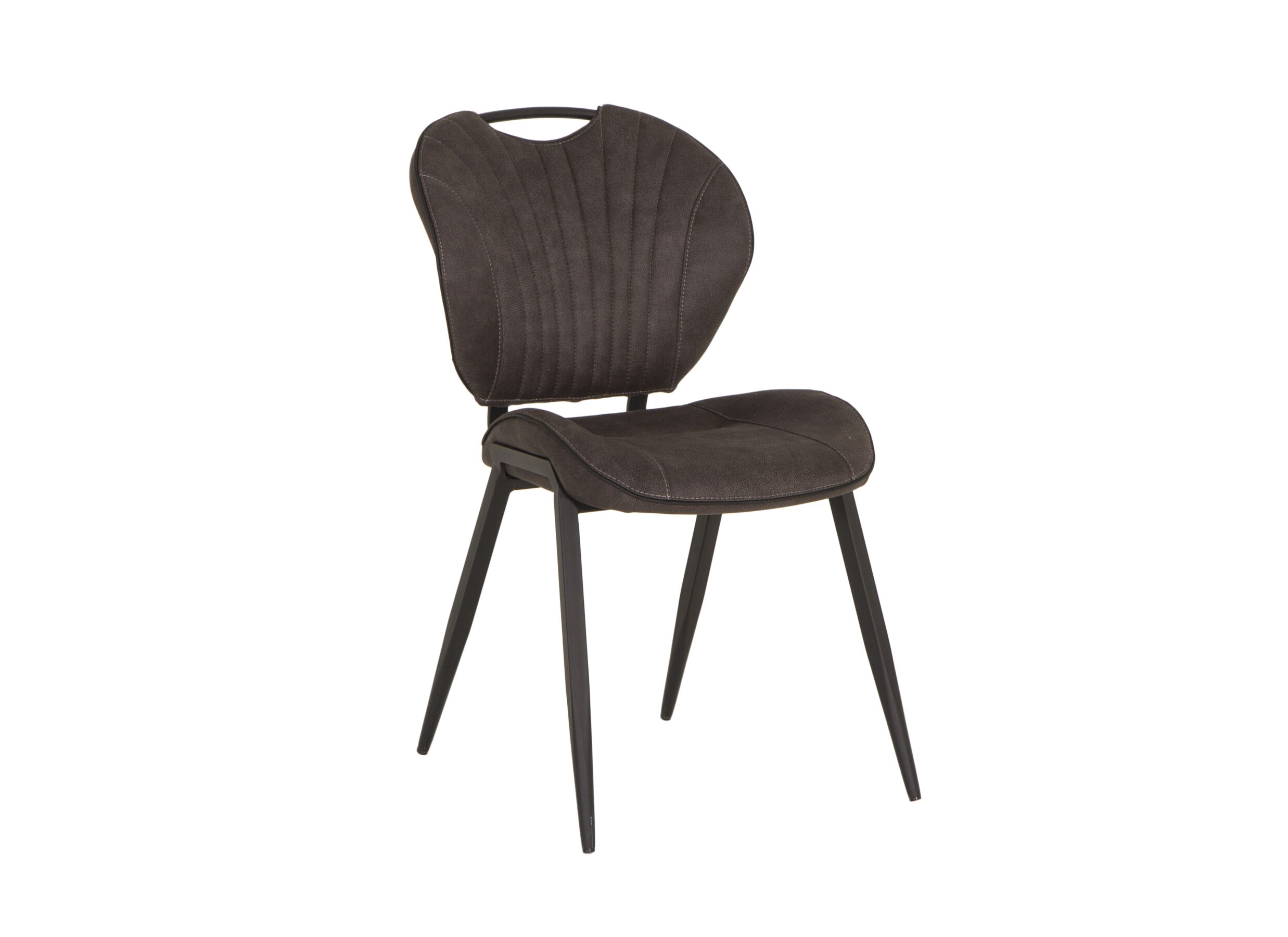 Chaise Jim tissu luxor anthracite - Chaise Jim 49x62x87cm - tissu - luxor anthracite