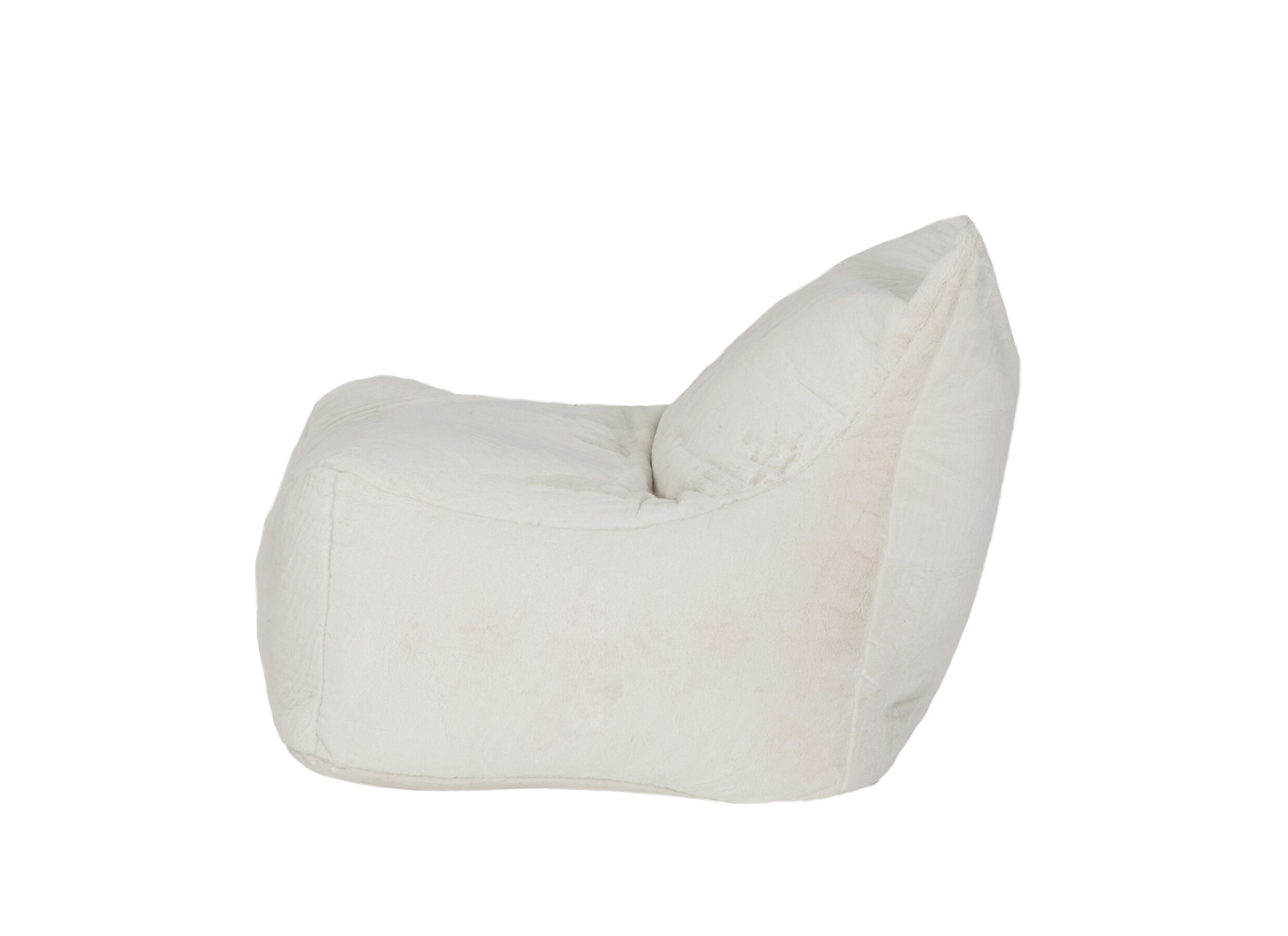 Aperçu - Pouf poire Karina tissu crème
