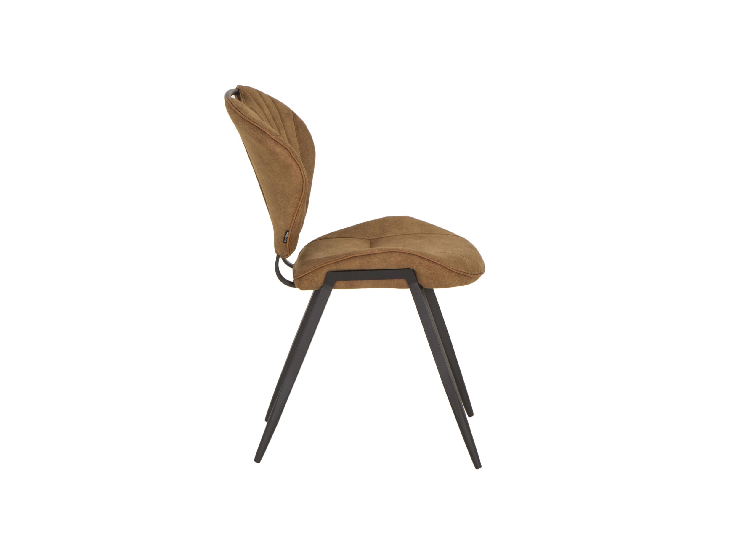 Chaise Jim 49x62x87cm - tissu - luxor cognac