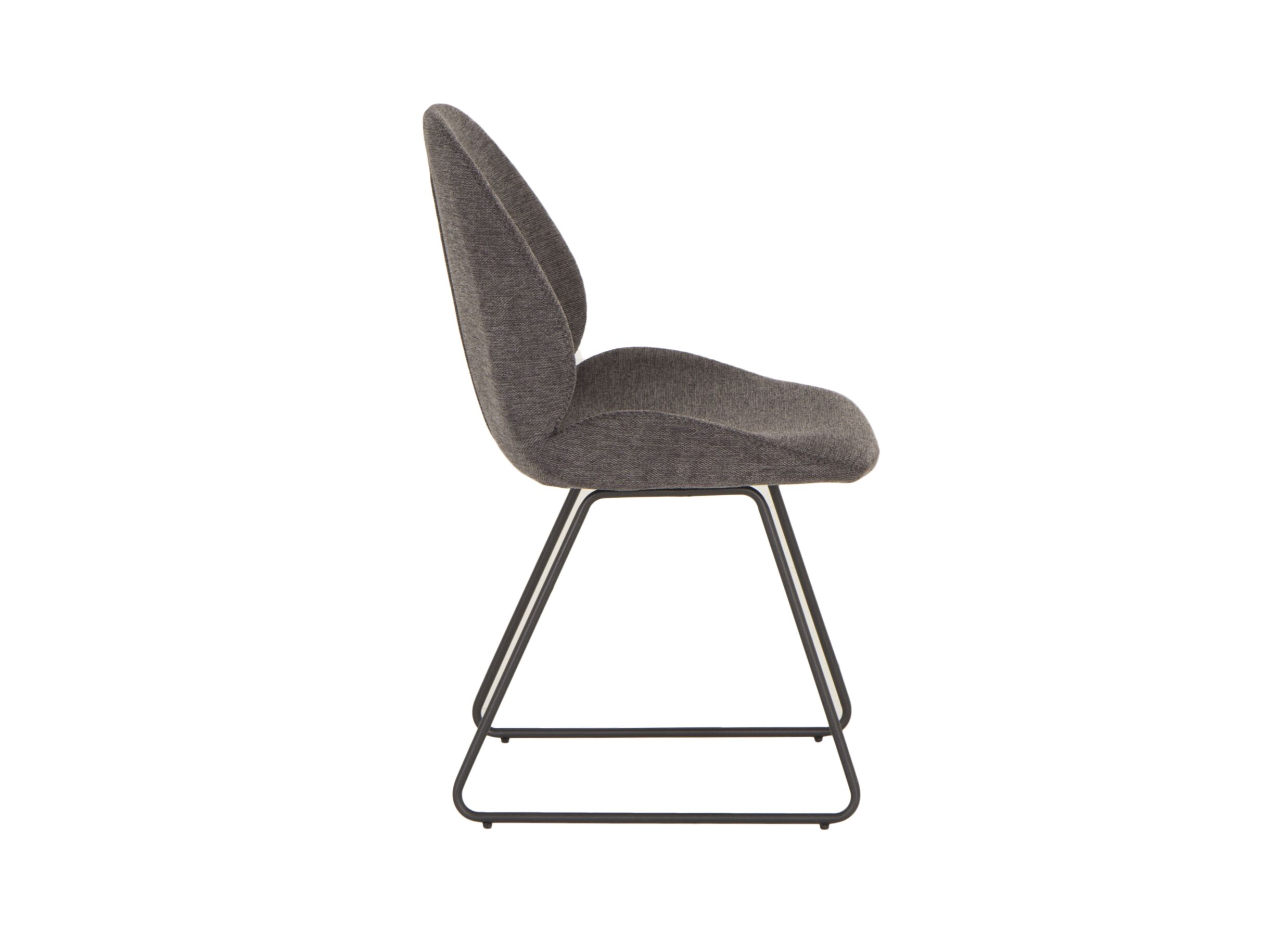 Chaise Patti 49x53x87cm - tissu - anthracite