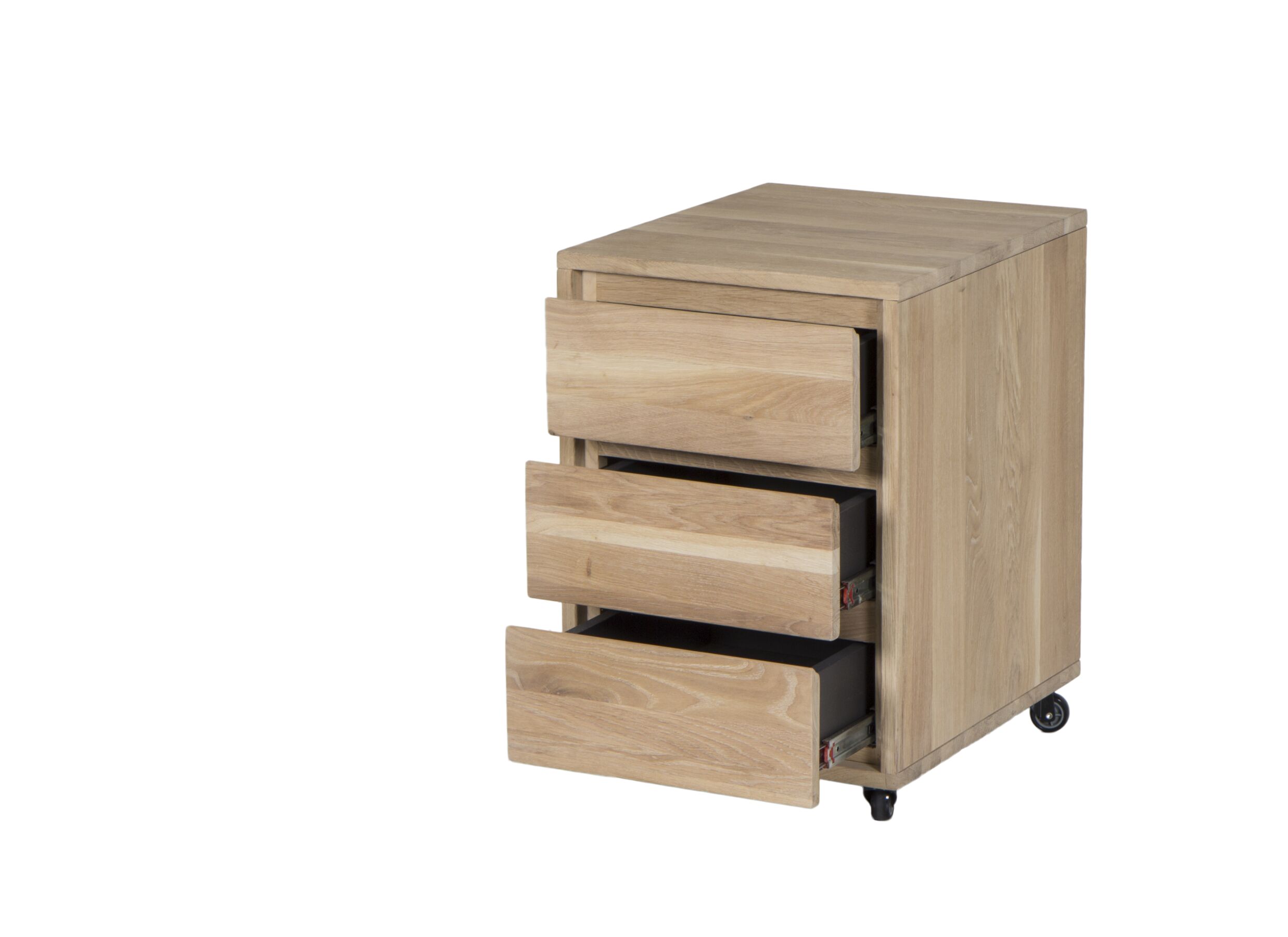 Aperçu - Bloc-tiroir Yoda 44x53x66cm - chêne massif & placage & décor - naturel