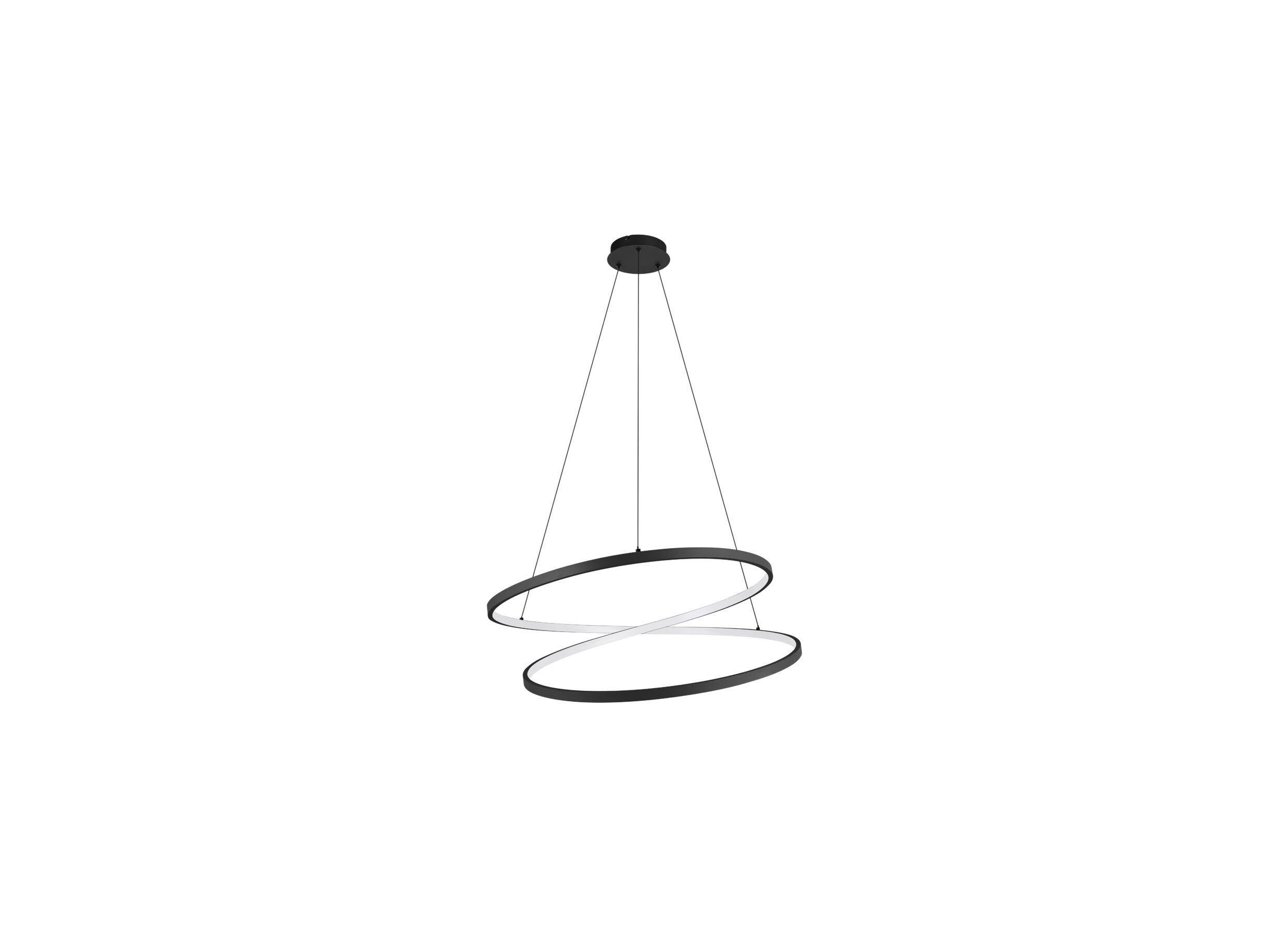 Hoofdfoto - Hanglamp Ruotale Ø70cm 42W LED metaal zwart