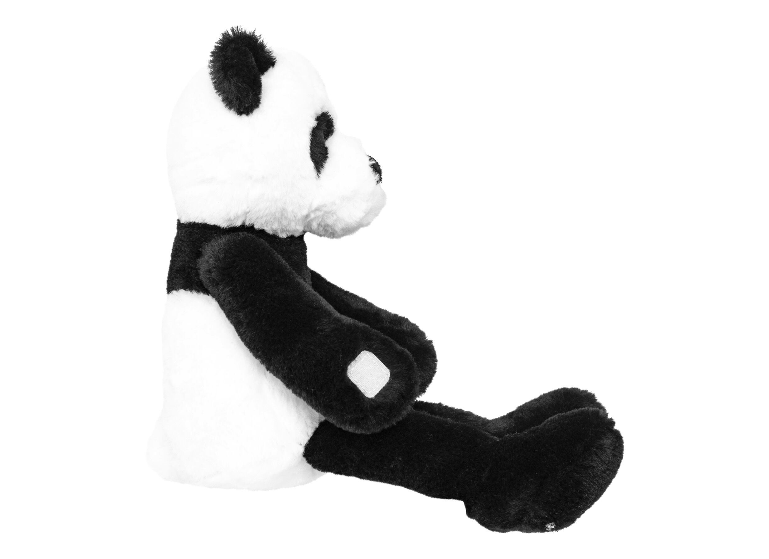 Aperçu - Peluche Panda H35cm - tissu - noir/blanc