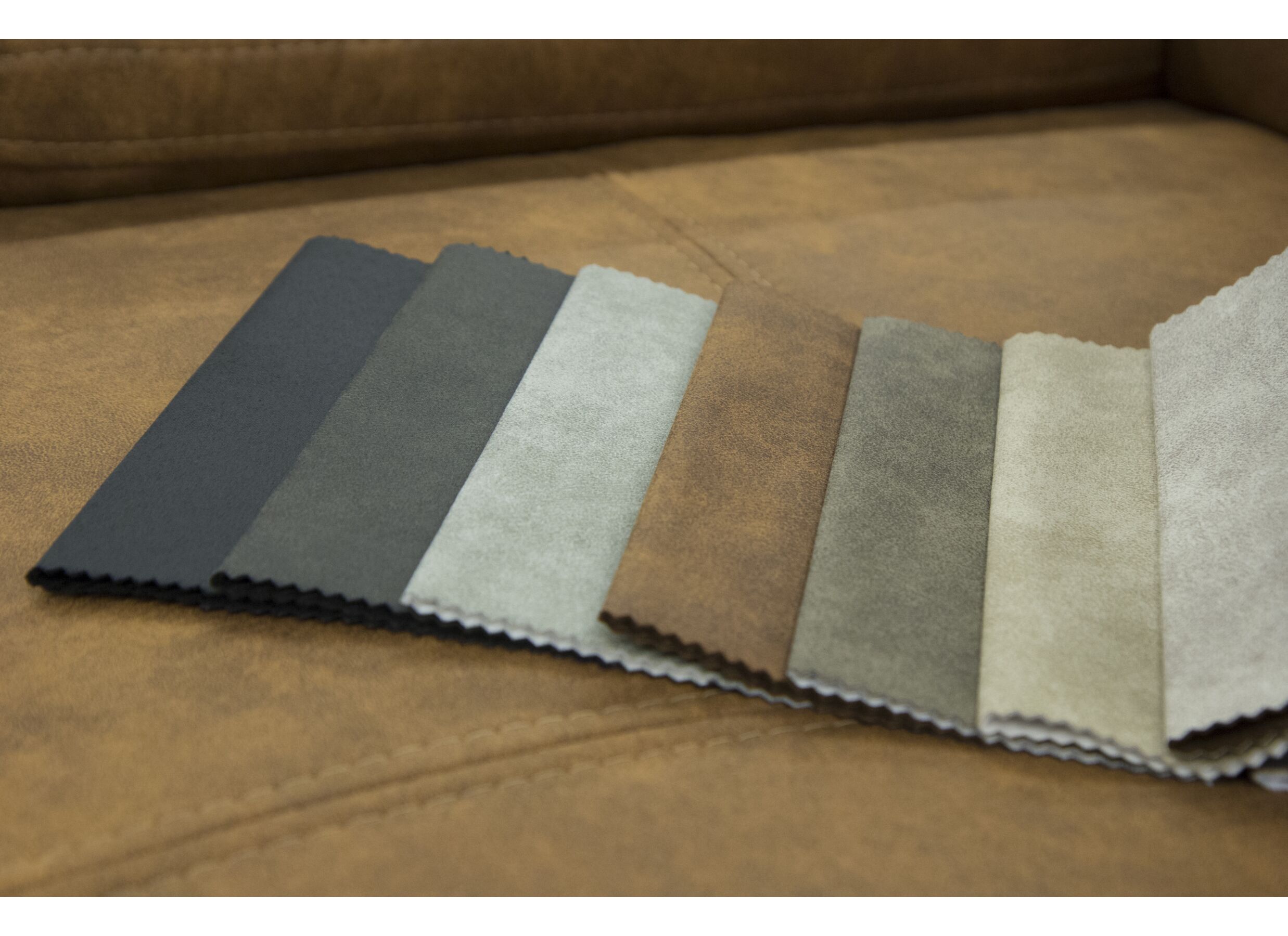 Hoeksalon Jet 255x295cm - stof - cognac