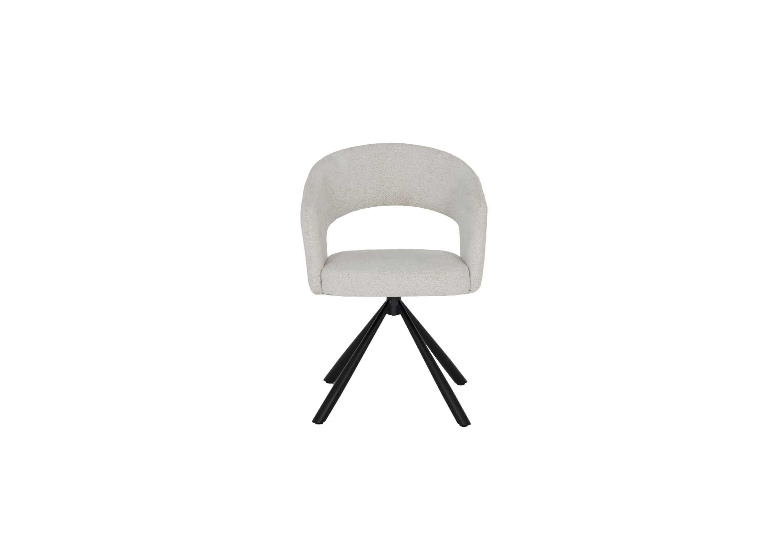 Overzichtsfoto - Draaistoel Robin 60x56x79,50cm - stof - grijs