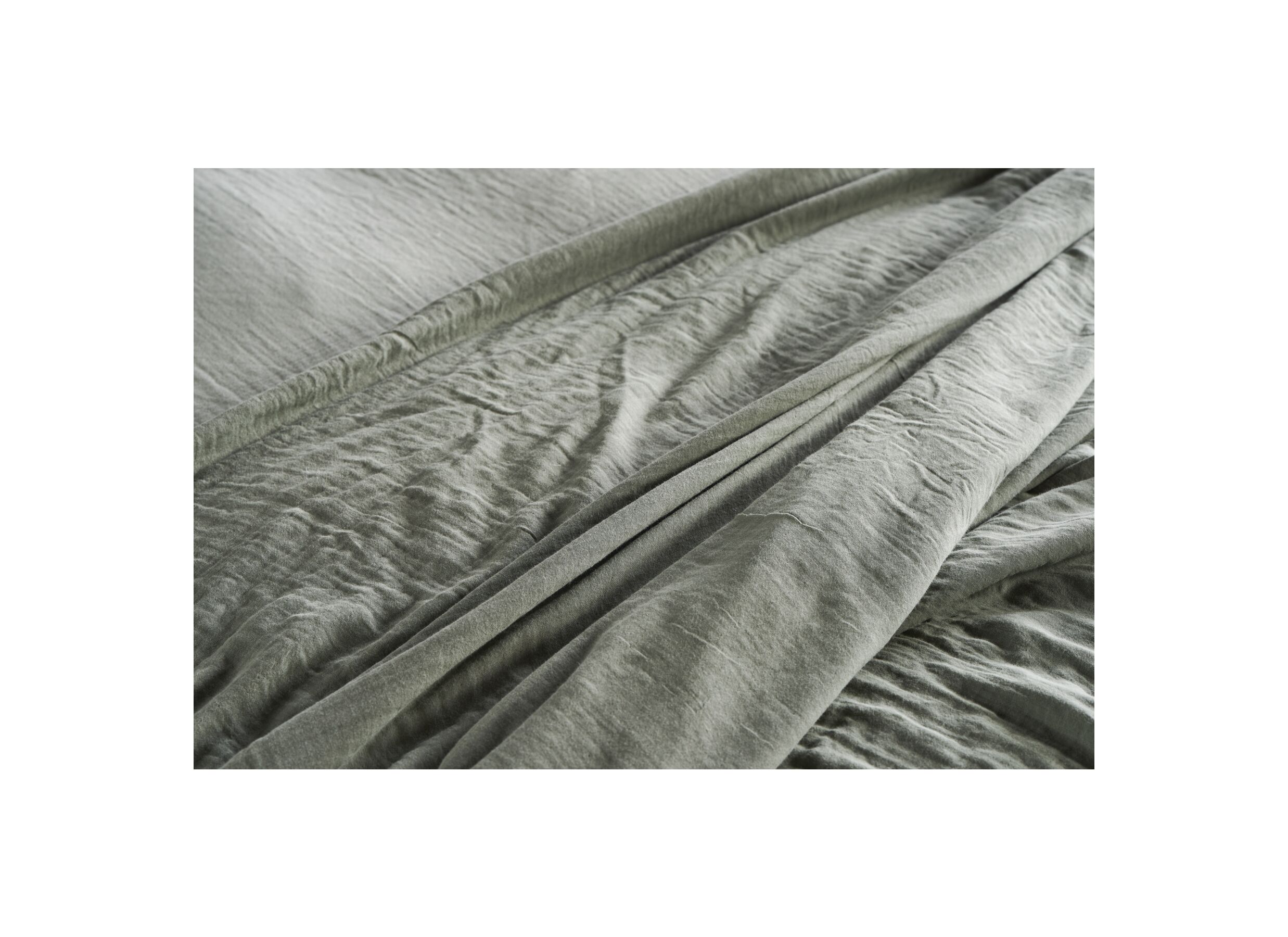 Foto ambiance - Housse de couette 140x200/220cm - tétra coton - vert