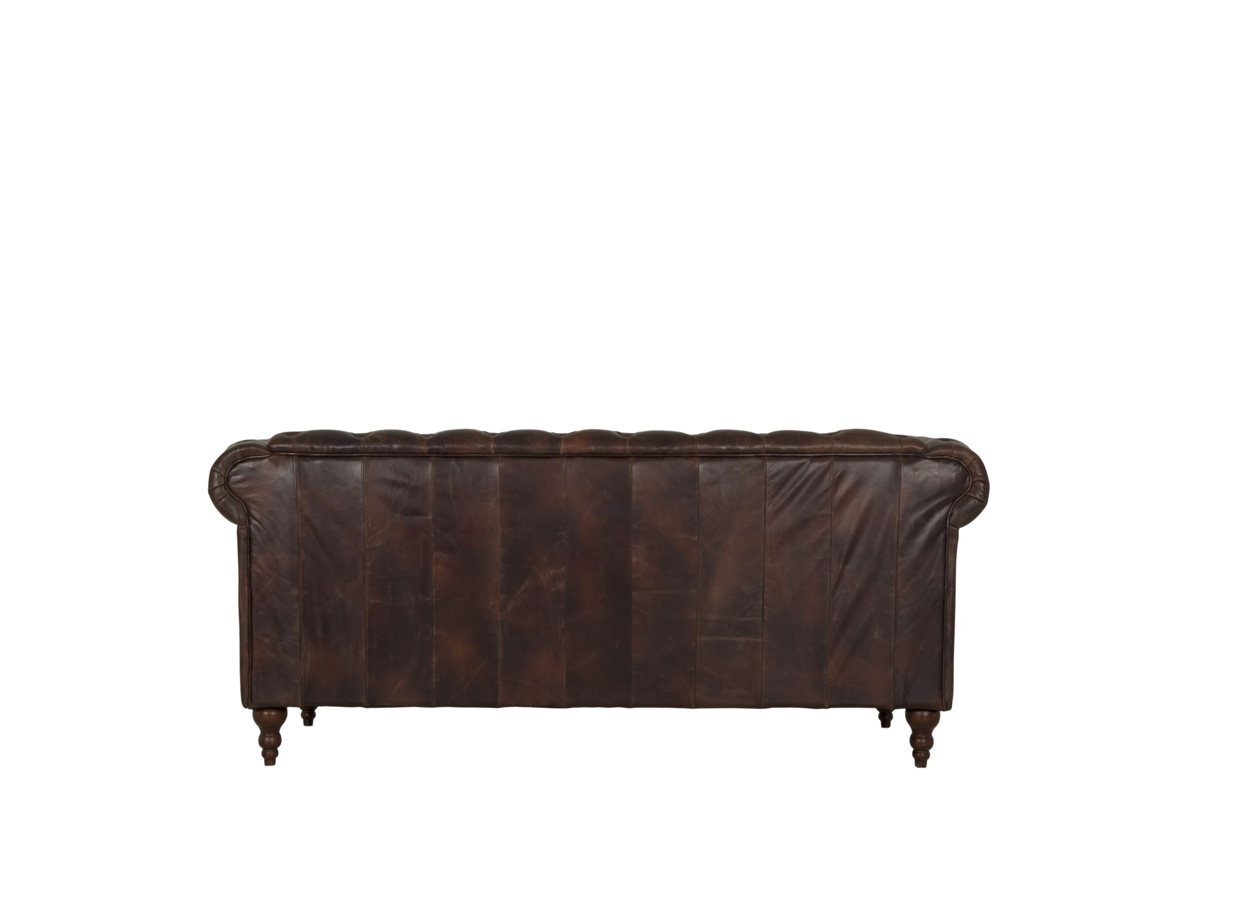 Chesterfield Stanley 2 places - cuir - marron