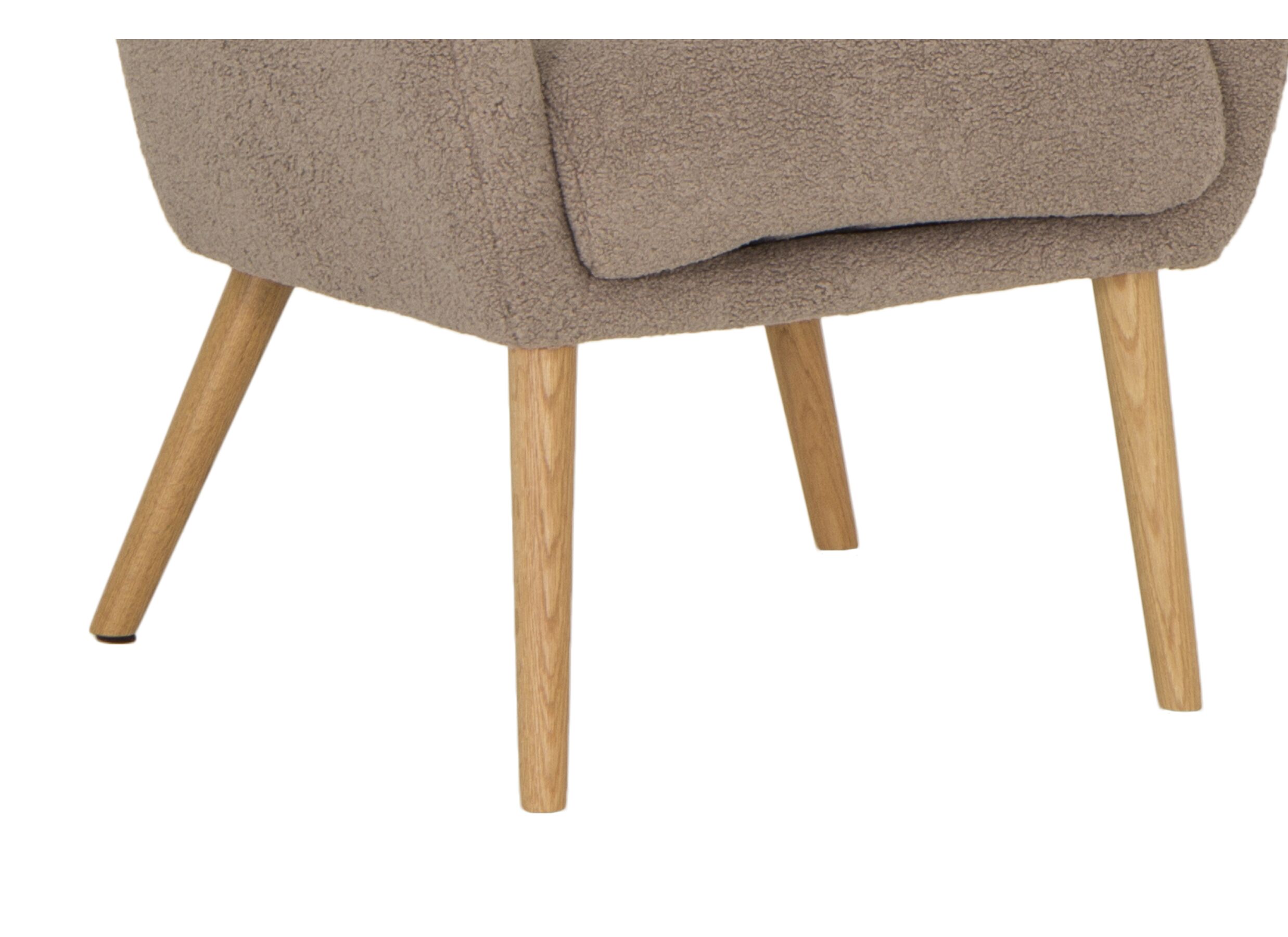 Fauteuil Pacha 70x60x82cm - bouclé - taupe