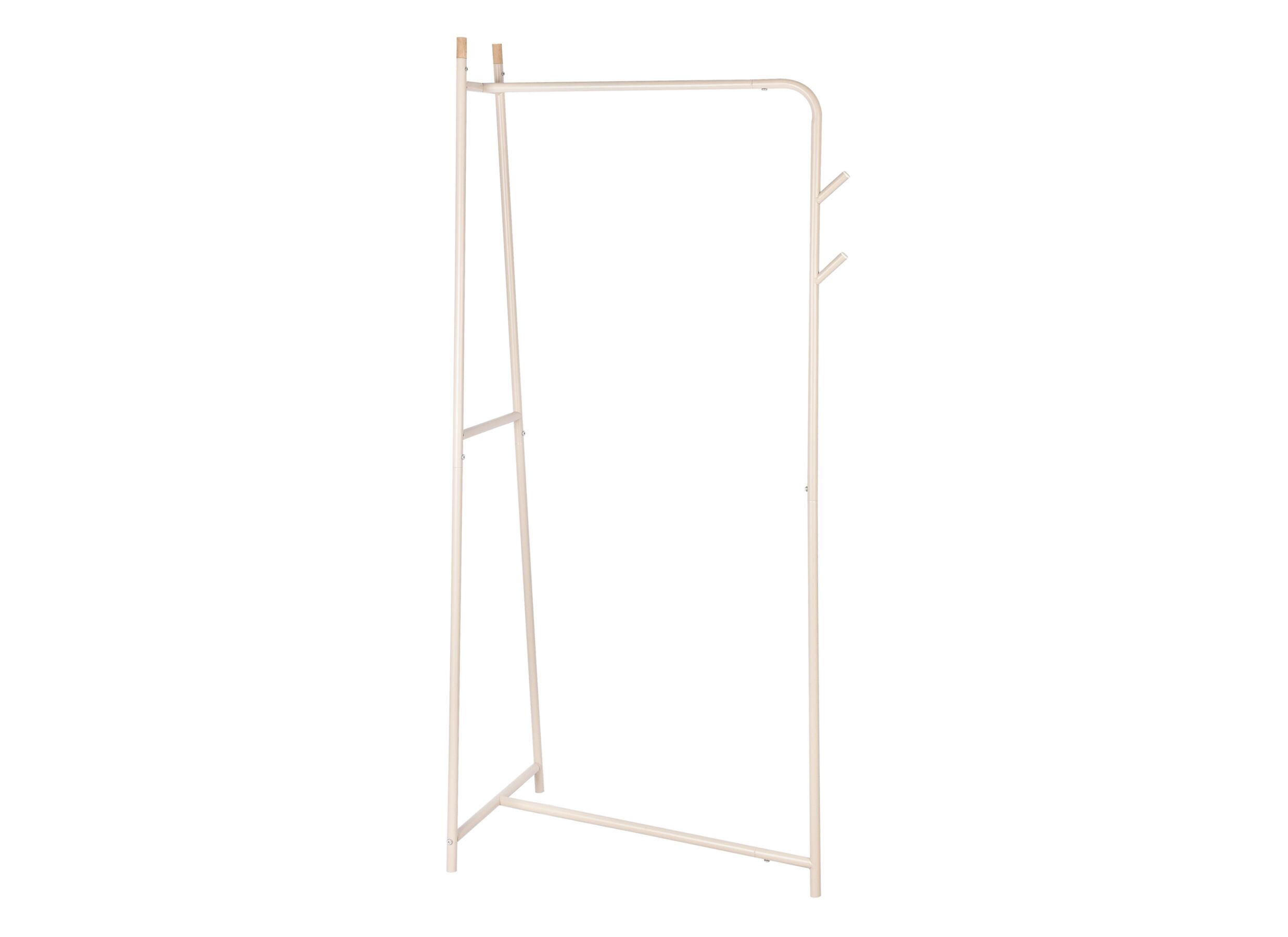 Kledingrek Outfit 72x40x160cm - metaal & hout - beige - Kledingrek Outfit 72x40x160cm - metaal & hout - beige