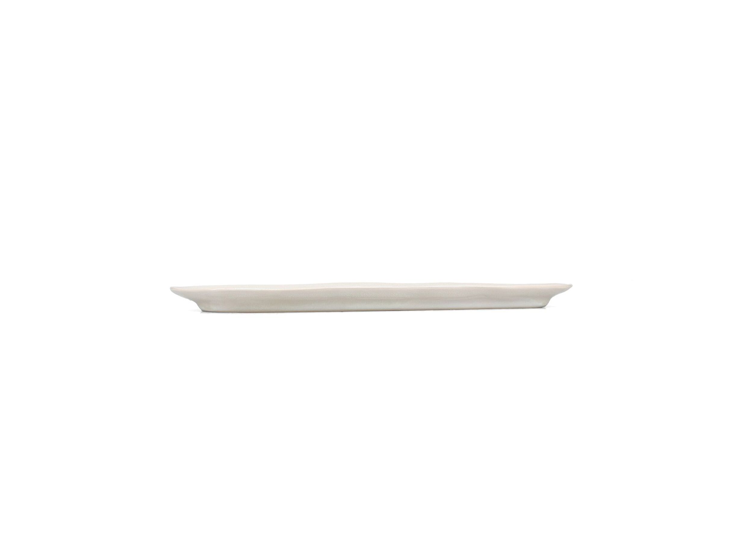 Aperçu - Plat Rocca 36,5x18cm - stoneware - beige