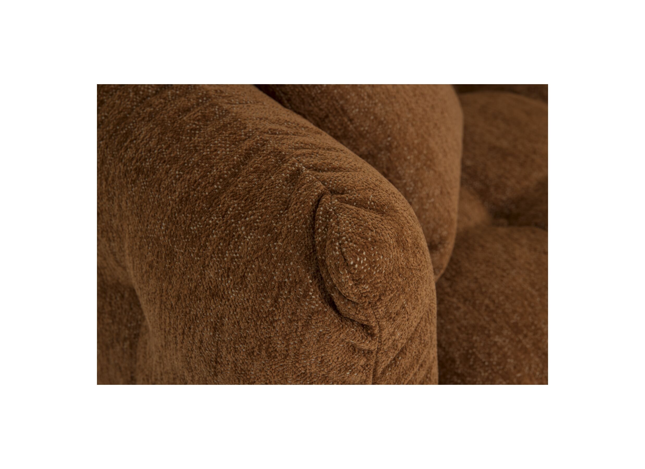 Detail - Canapé d'angle Molise 300x185cm - tissu - terra