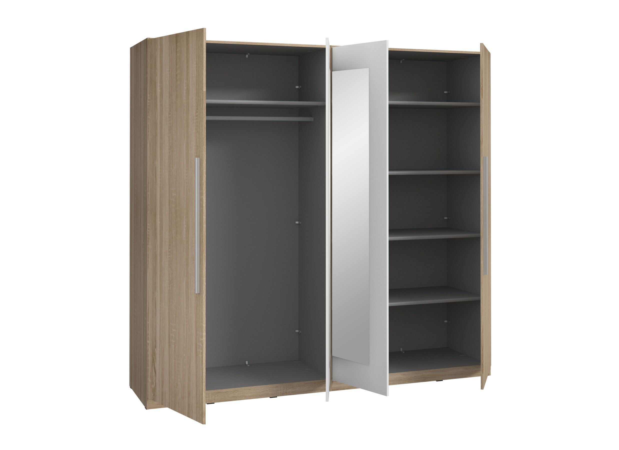 Disposition - Garde-robe Helen 228cm - décor - sonoma oak/white