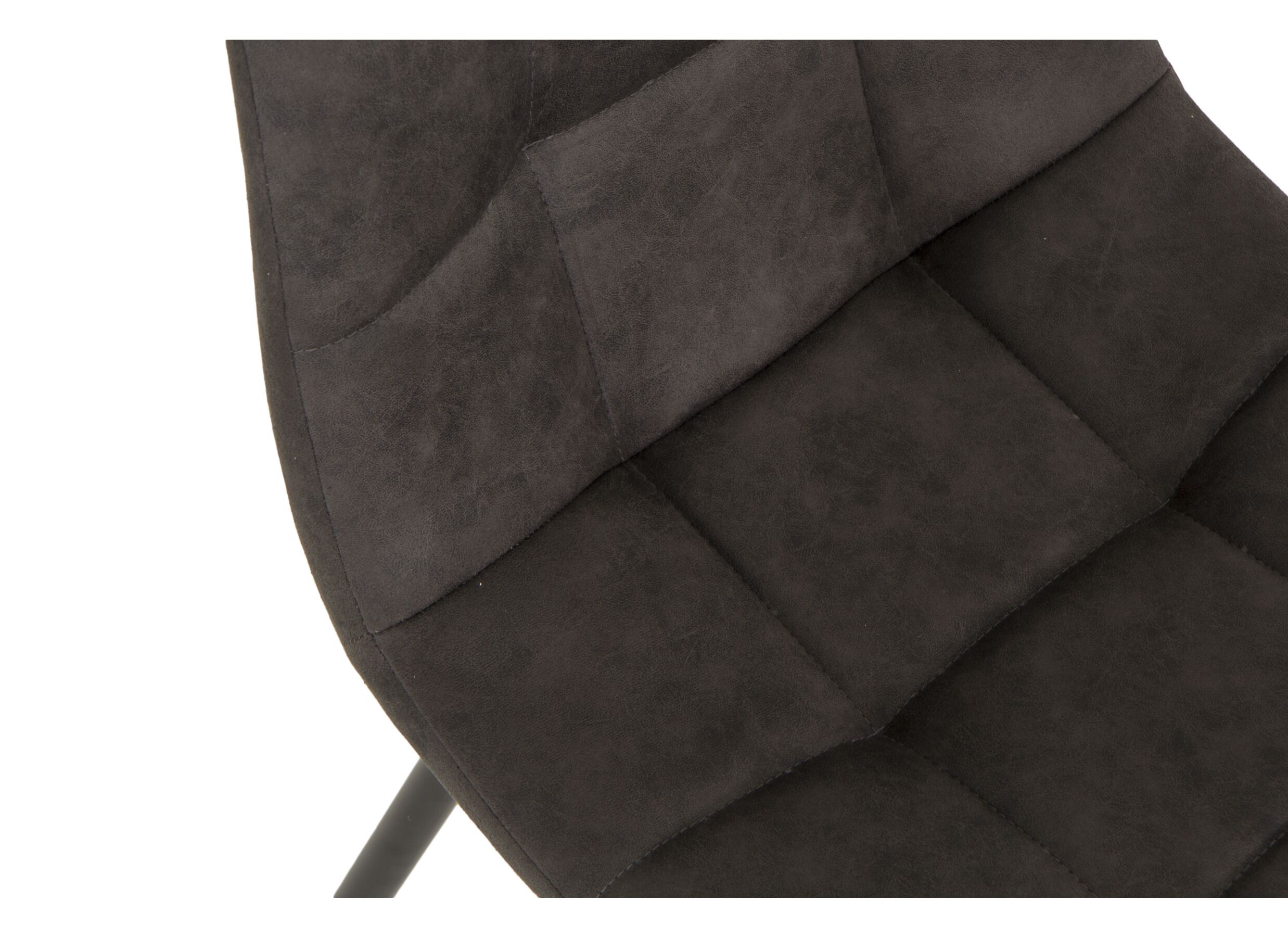 Detailfoto - Stoel Churchill 46x54,5x85cm - metaal/stof - antraciet