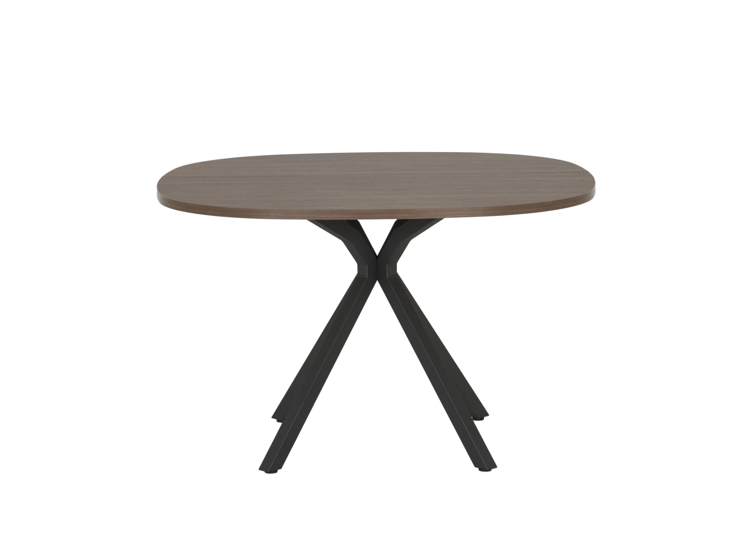 Table Onyx 120x120cm - HPL - noyer