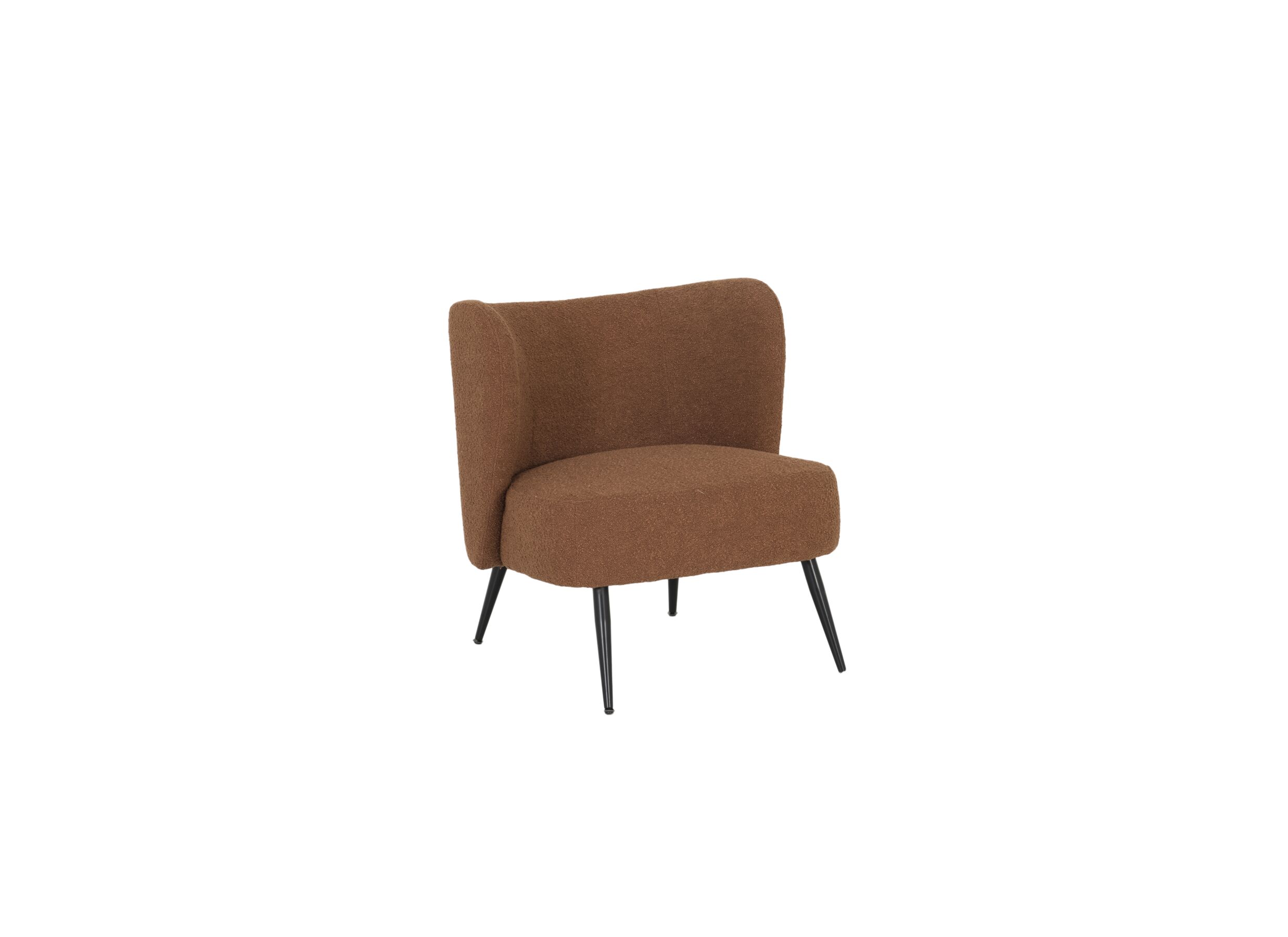 Oorfauteuil Kerry 70x70x76cm - bouclé - roest