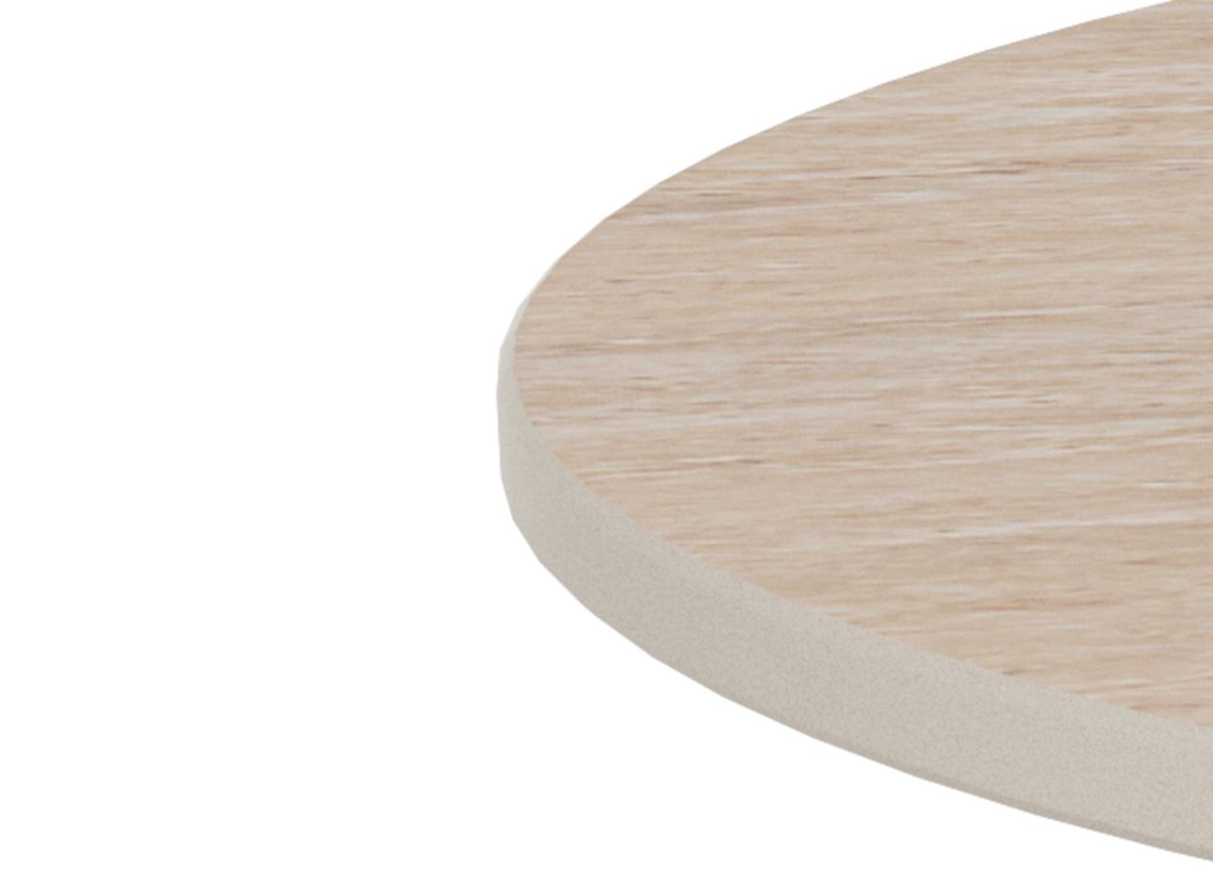 Detail - Table basse Ø70cm - travertin & métal - beige & gris