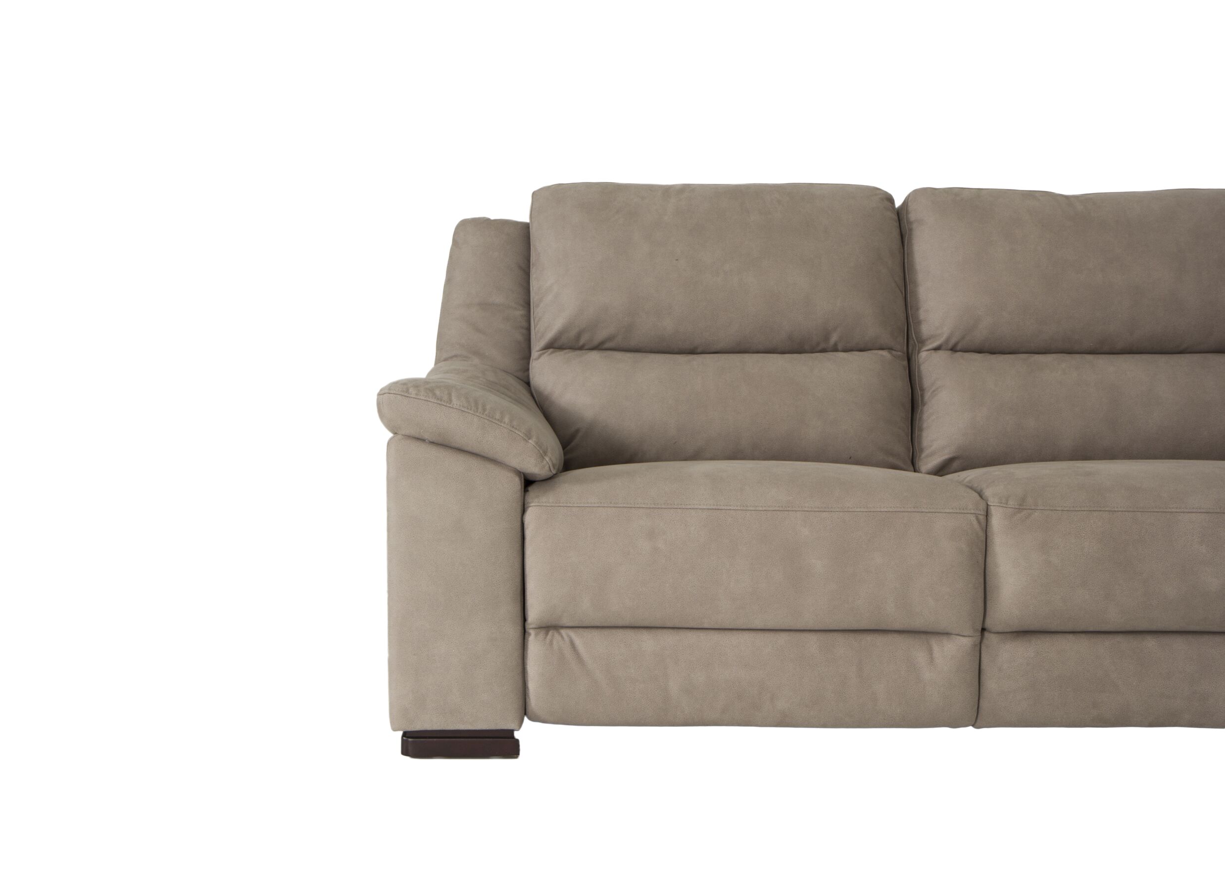 Hoeksalon Berry 372x292cm - stof - beige met relax