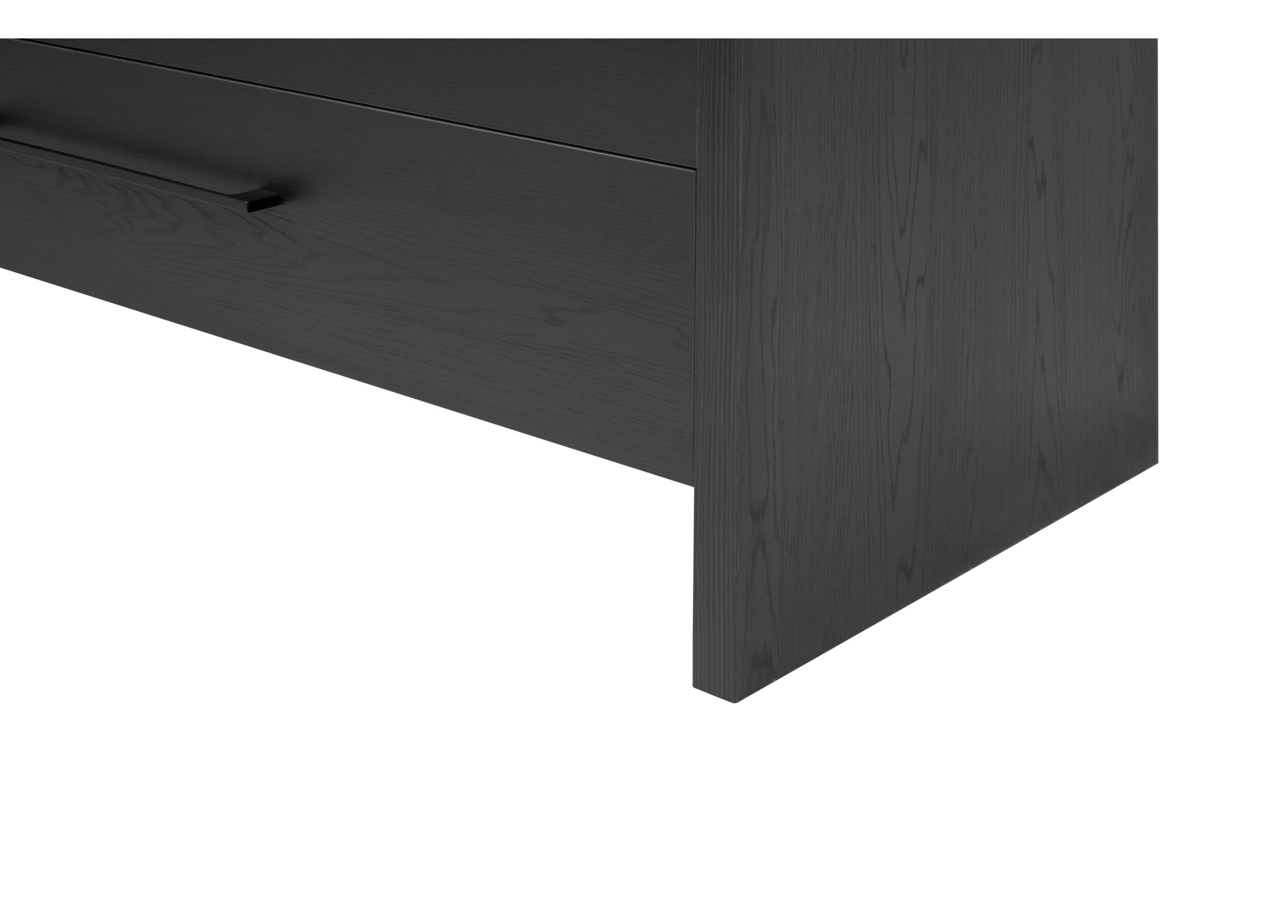 Detail - Commode Rosie 110x46x76cm - mélamine - noir nox