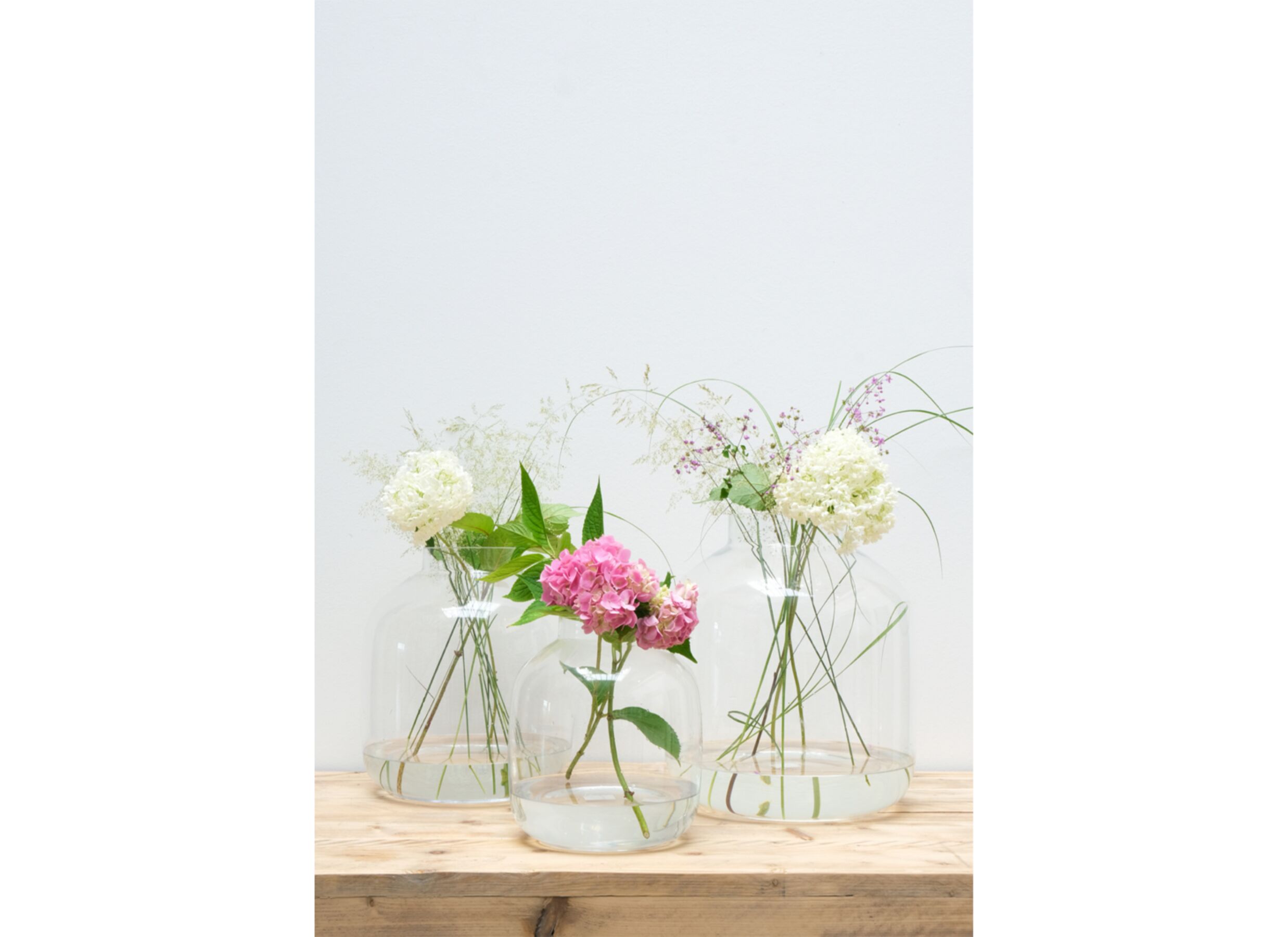 Foto ambiance - Vase Kato H43cm - verre - transparent