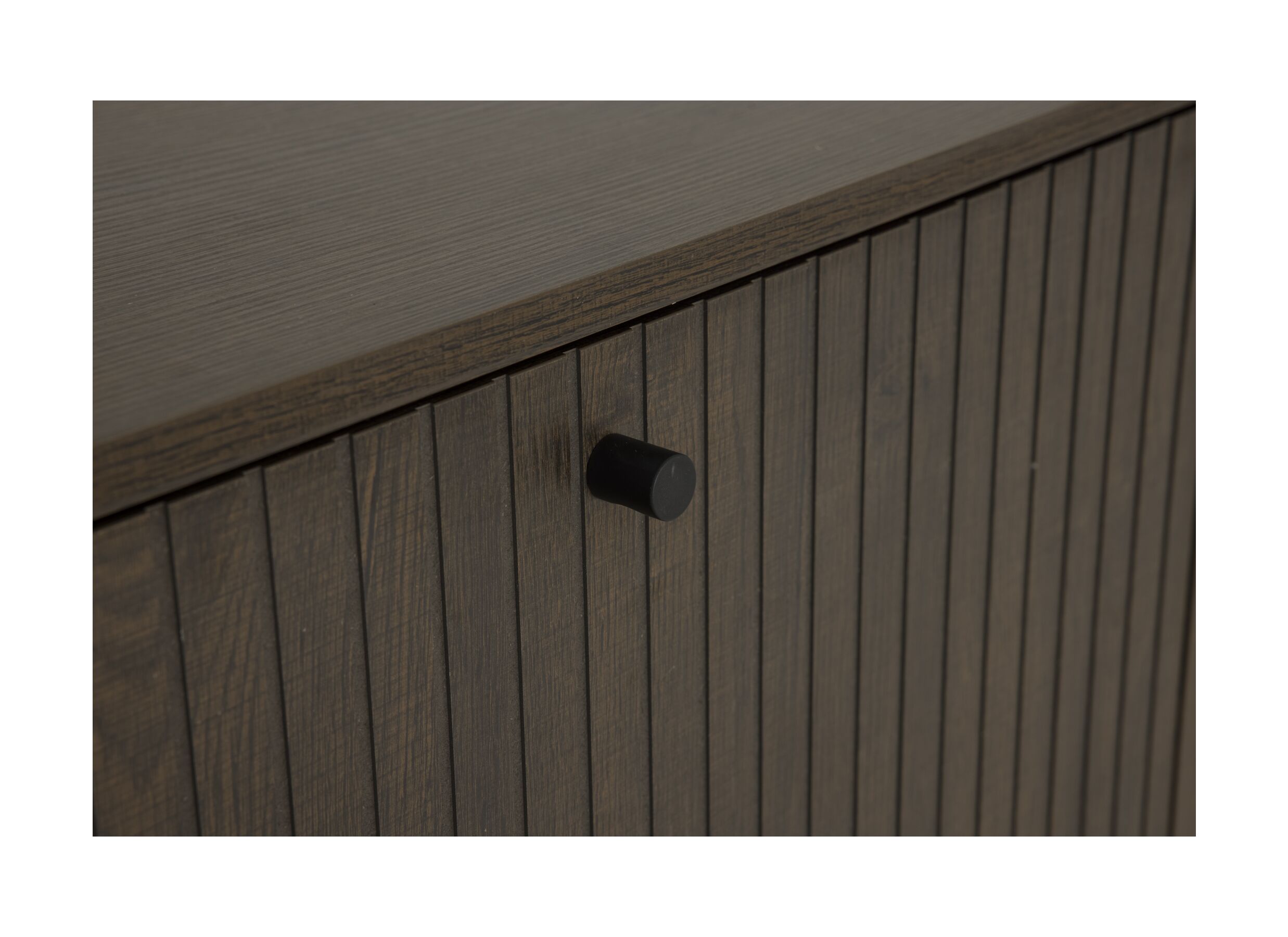 Detail - Armoire à chaussures Stripes 98,7x35x140,4cm - décor - smoked chêne