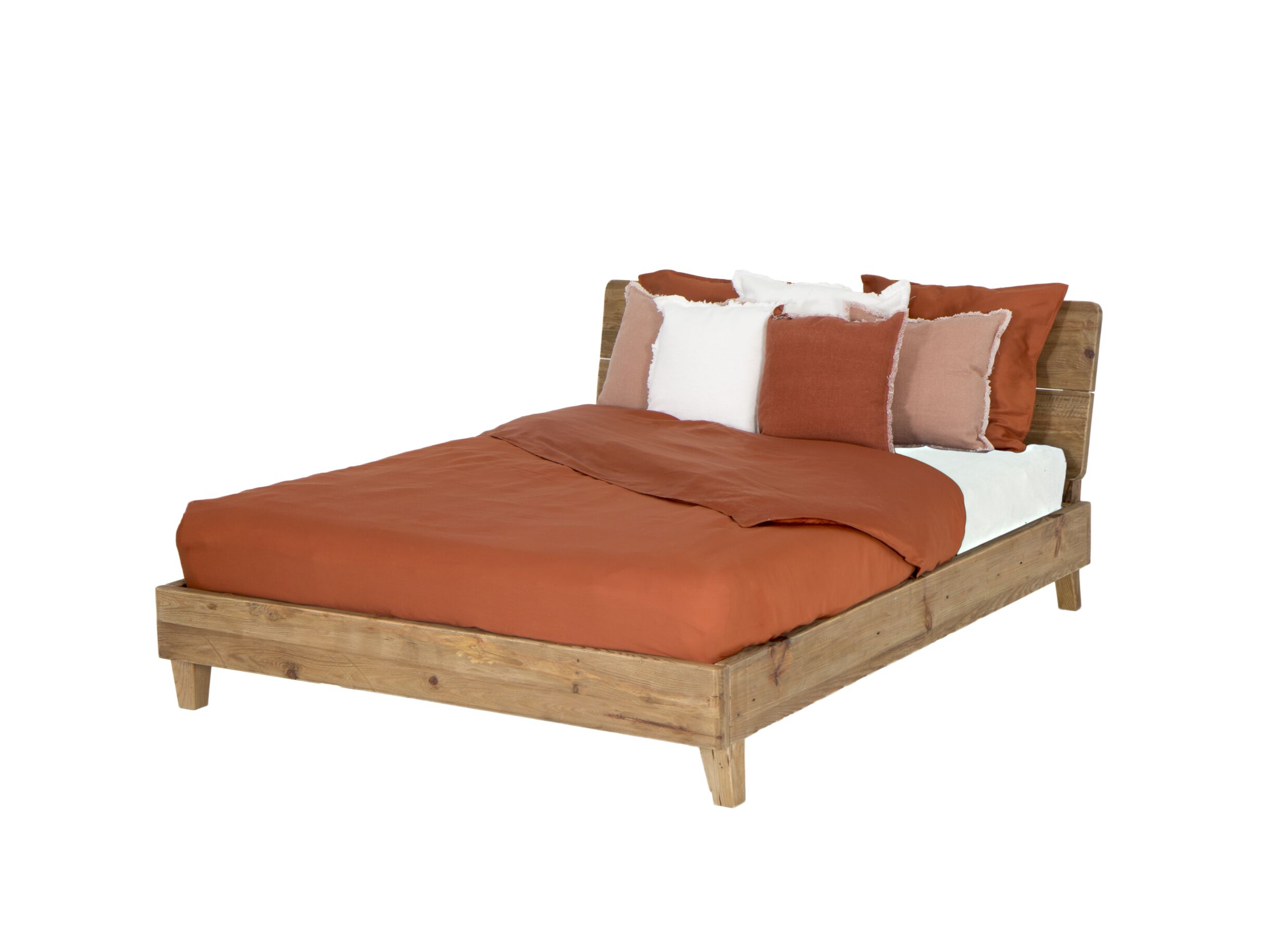 Photo ensemble - Coussin Burto 45x45cm - tissu - muted clay