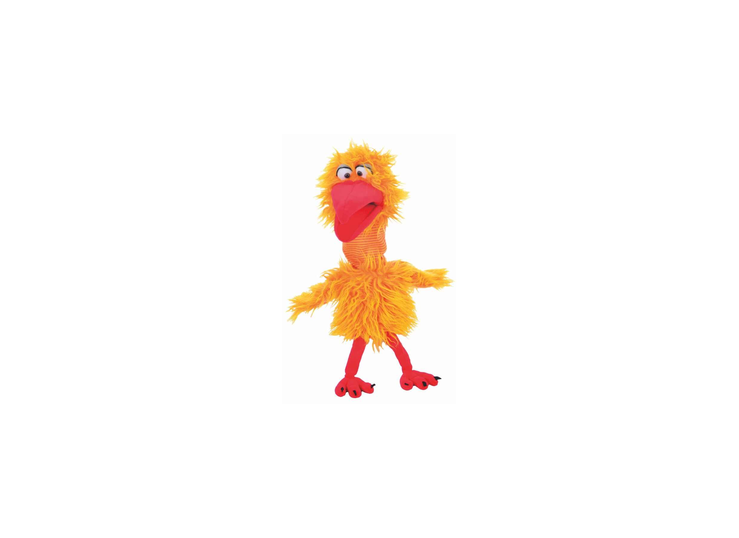 Plus Important - Marionnette à main oiseau Karl-H-Kauderwelsch H53cm - polyester - multicolore