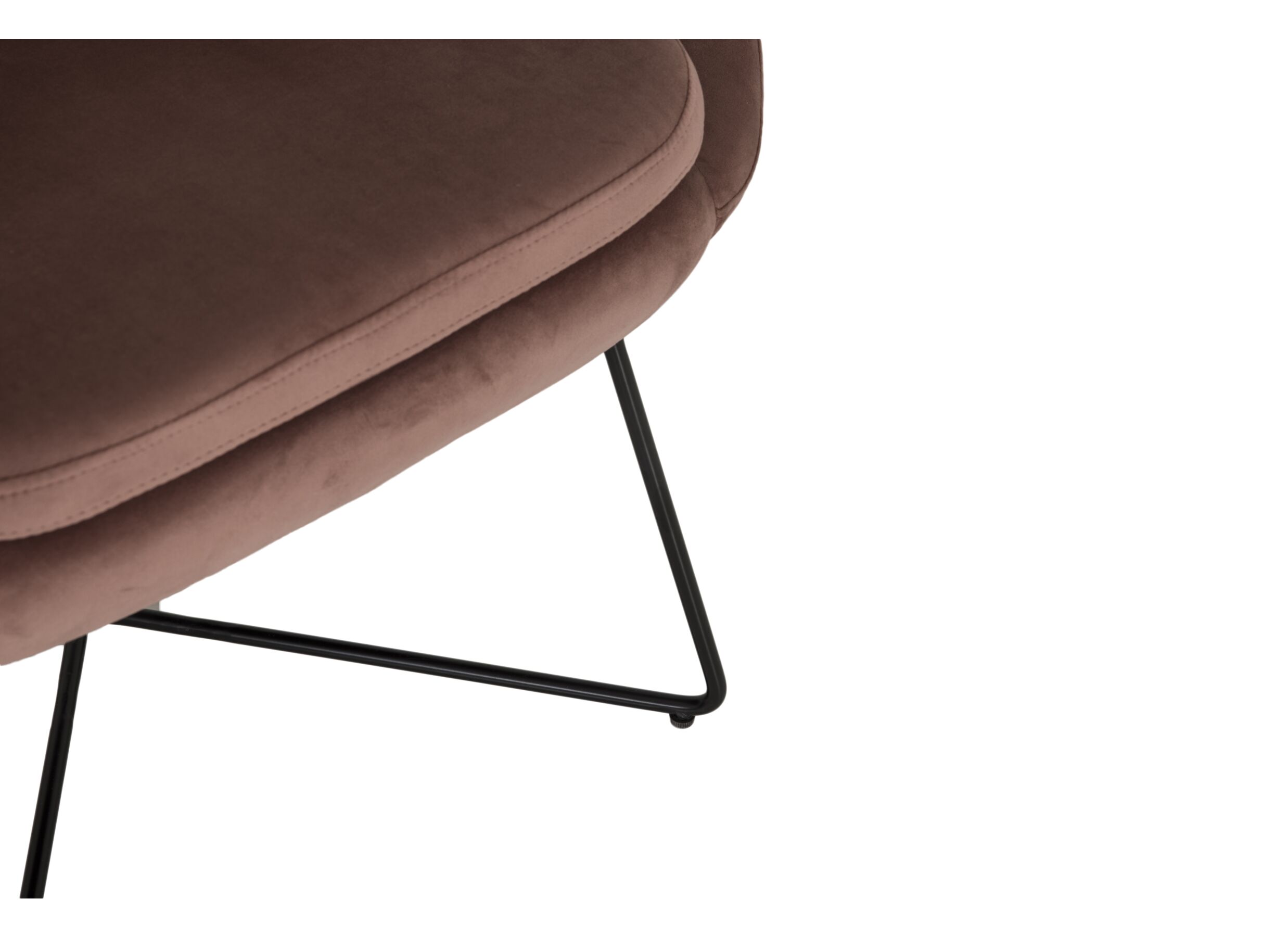 Detail - Fauteuil Juice 70x69x73,50cm - velours - vieux rose