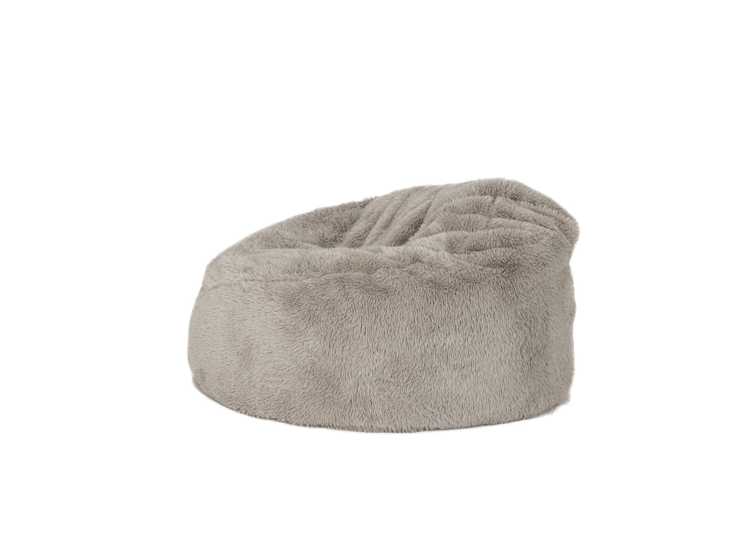 Aperçu - Pouf poire Colorado Mika tissu - taupe