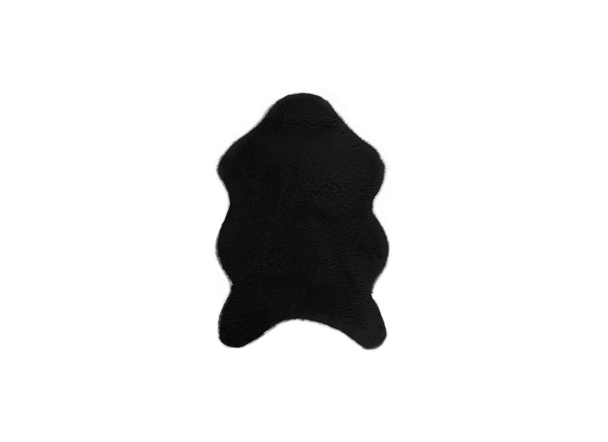Peau de mouton Lambskin 60x90cm noir - Peau de mouton Lambskin 60x90cm noir