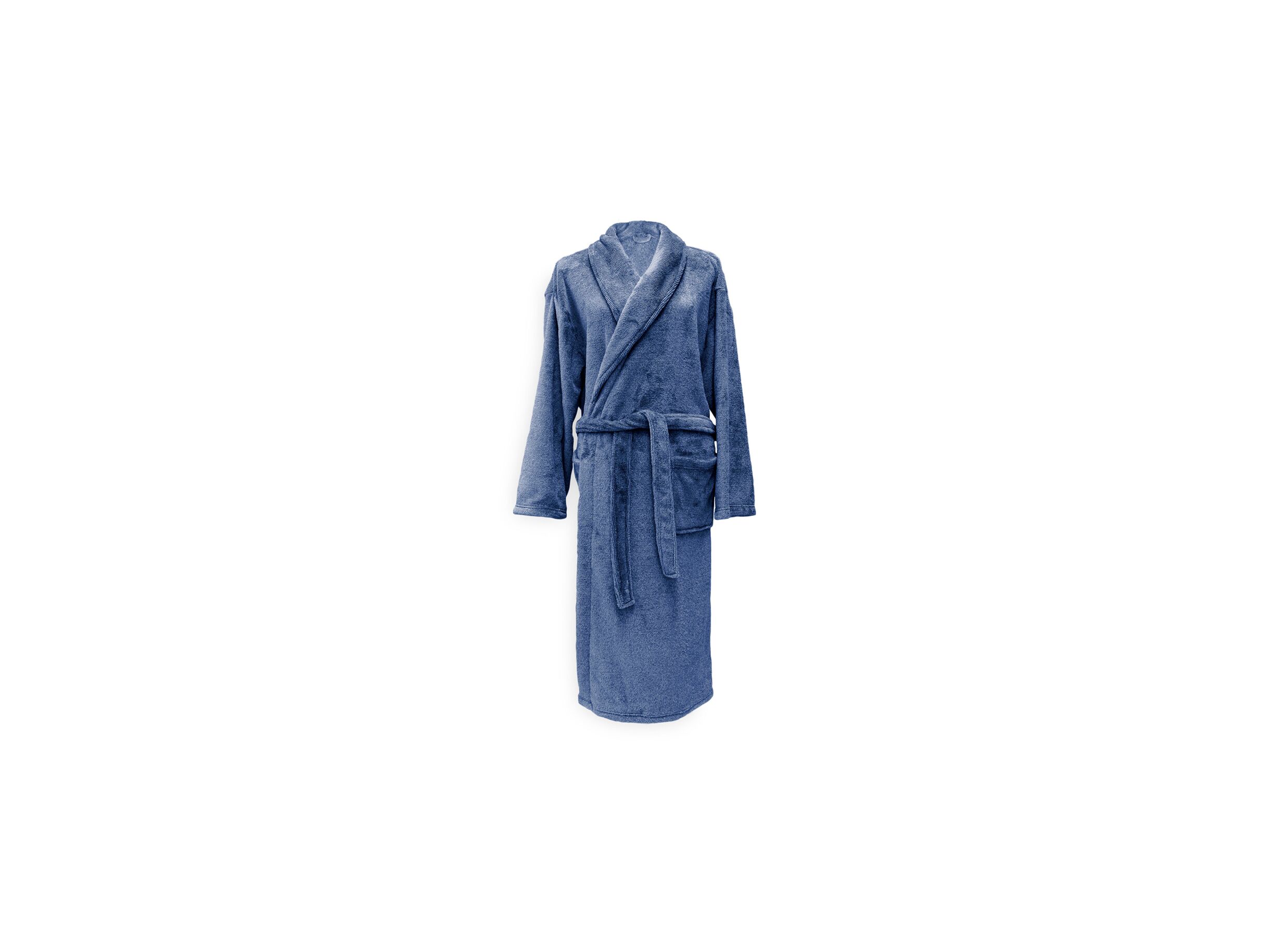 Peignoir M flanelle indigo blue - Peignoir M flanelle indigo blue