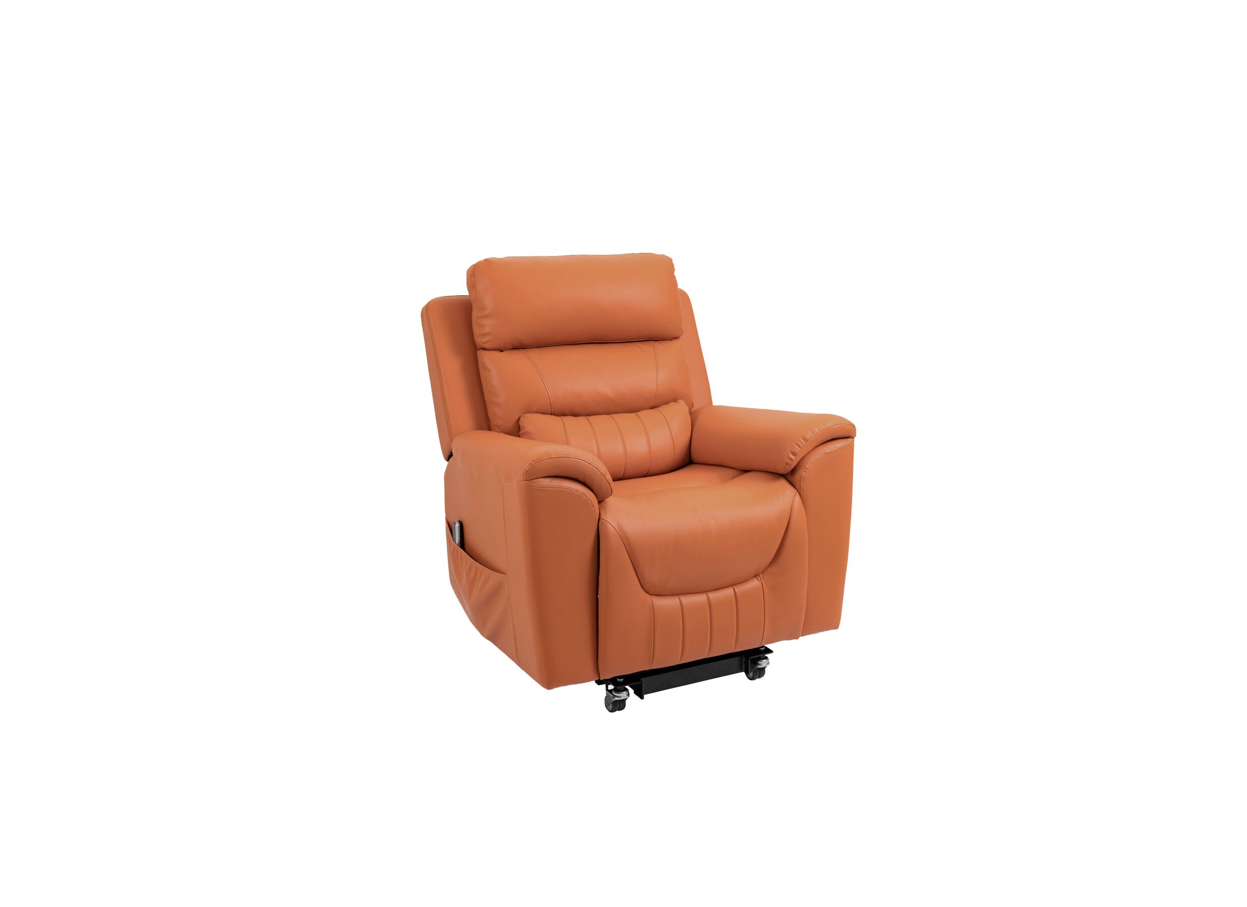 Relaxzetel Gallery elektrisch - lederlook- oranje - Fauteuil relax Gallery électrique - similicuir - orange