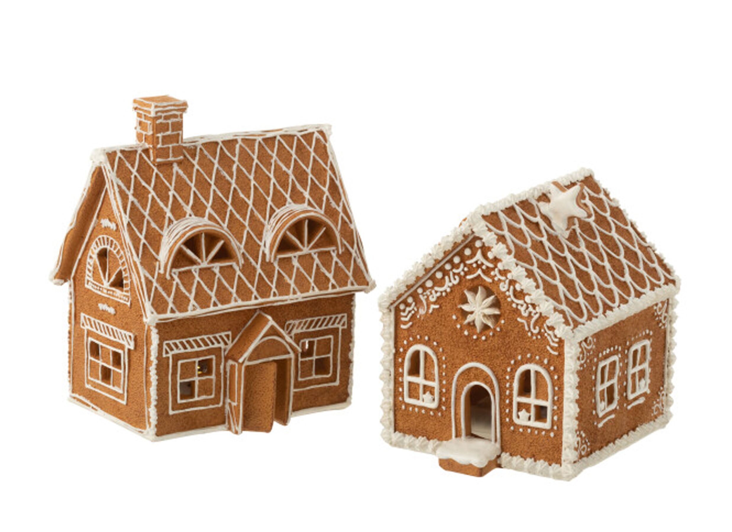 Aperçu - Décoration de Noël Gingerbread House 18,5x14x22cm - polystone - marron