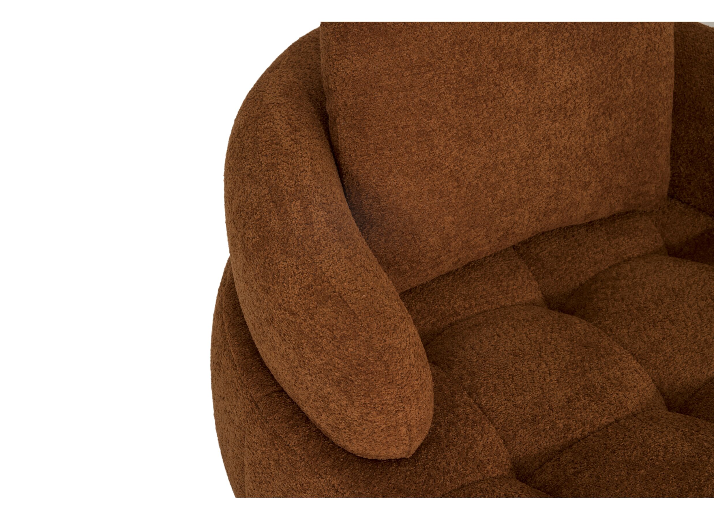 Detail - Fauteuil pivotant Lepanto tissu - sunglow orange