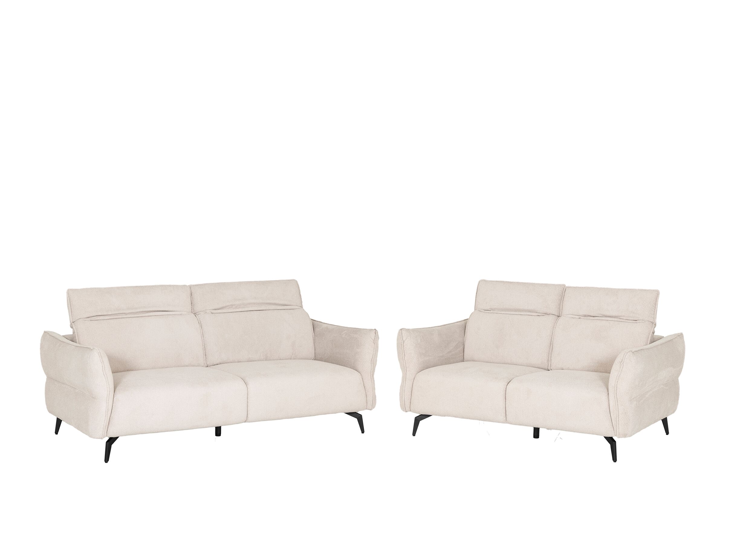 Setfoto - Zetel Lando 2-zit - stof - off white
