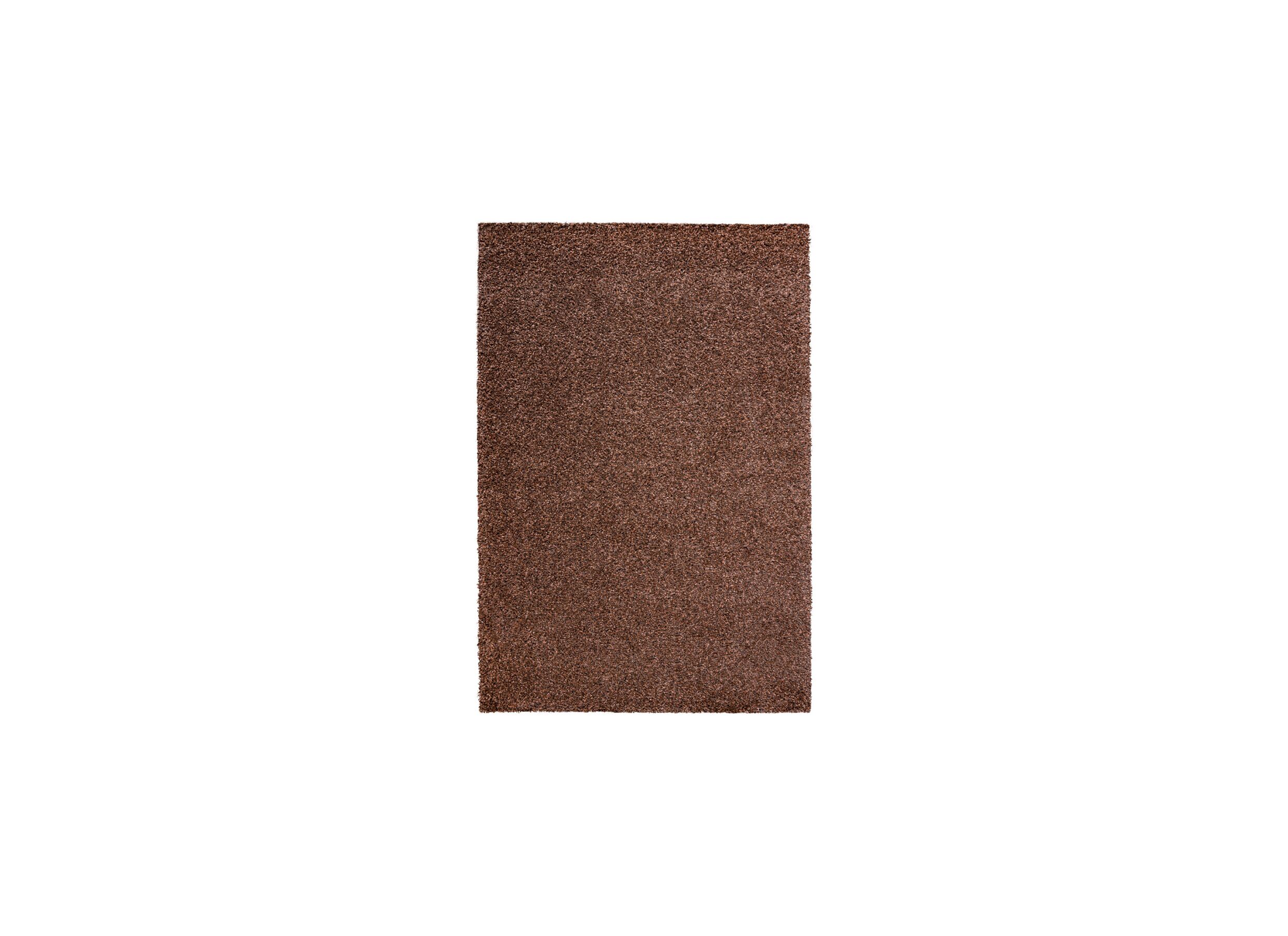 Tapijt Twister 65x130cm - polypropyleen - bruin/roest