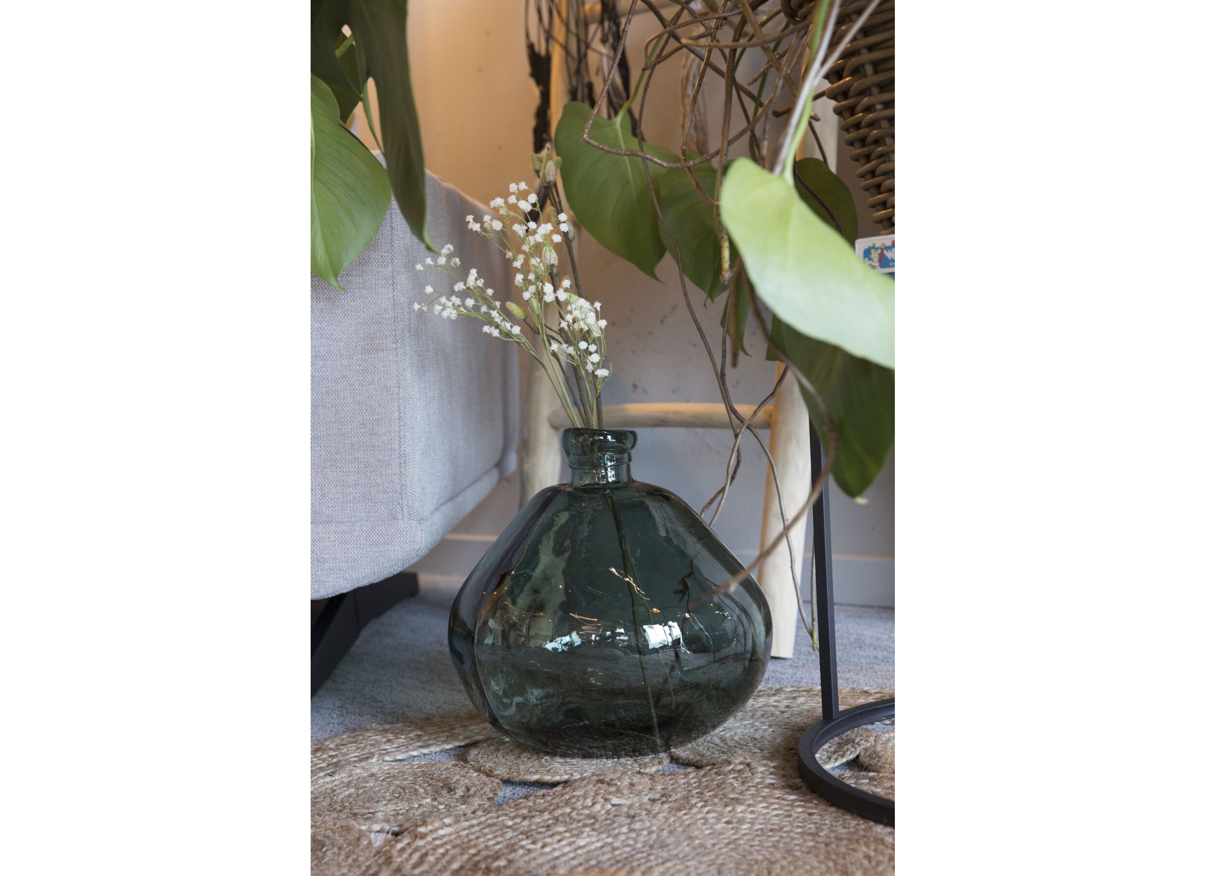 Foto ambiance - Vase H33cm - verre recyclé - vert