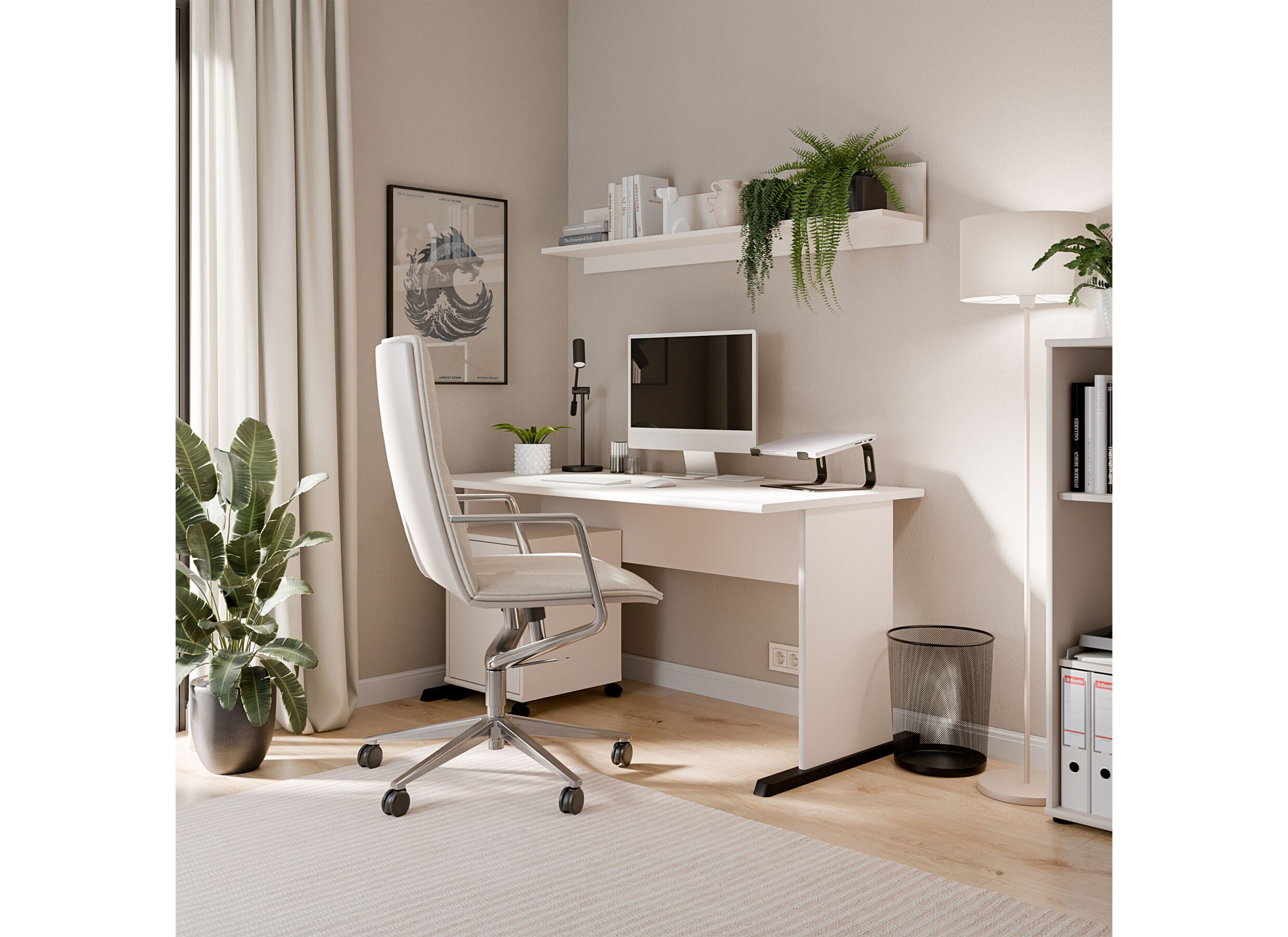 Sfeerfoto - Bureau Topic 144x72x72cm - decor - cashmere