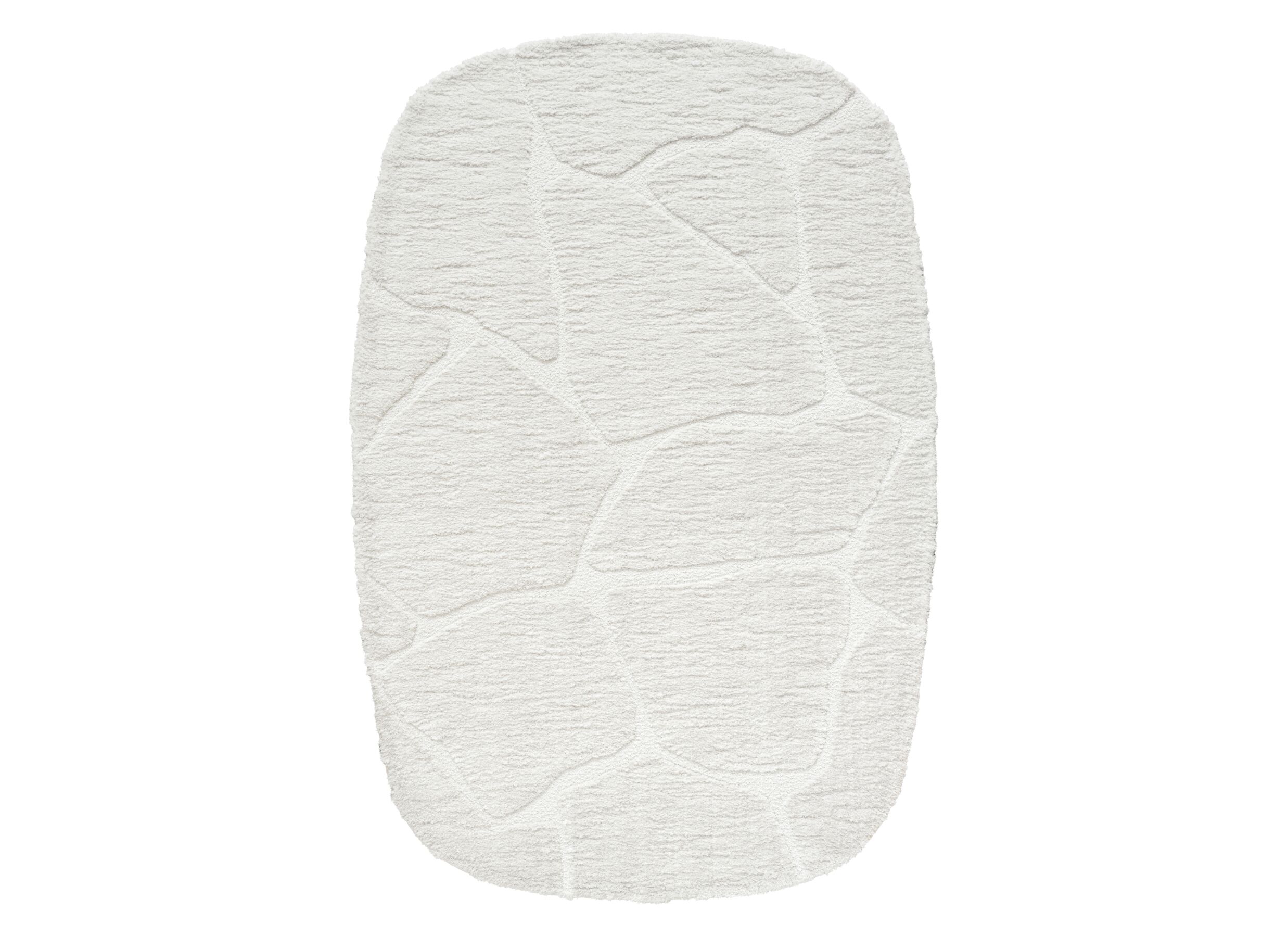 Tapijt Madagaskar 160x230cm - polyester - wit - Tapijt Madagaskar 160x230cm - polyester - wit