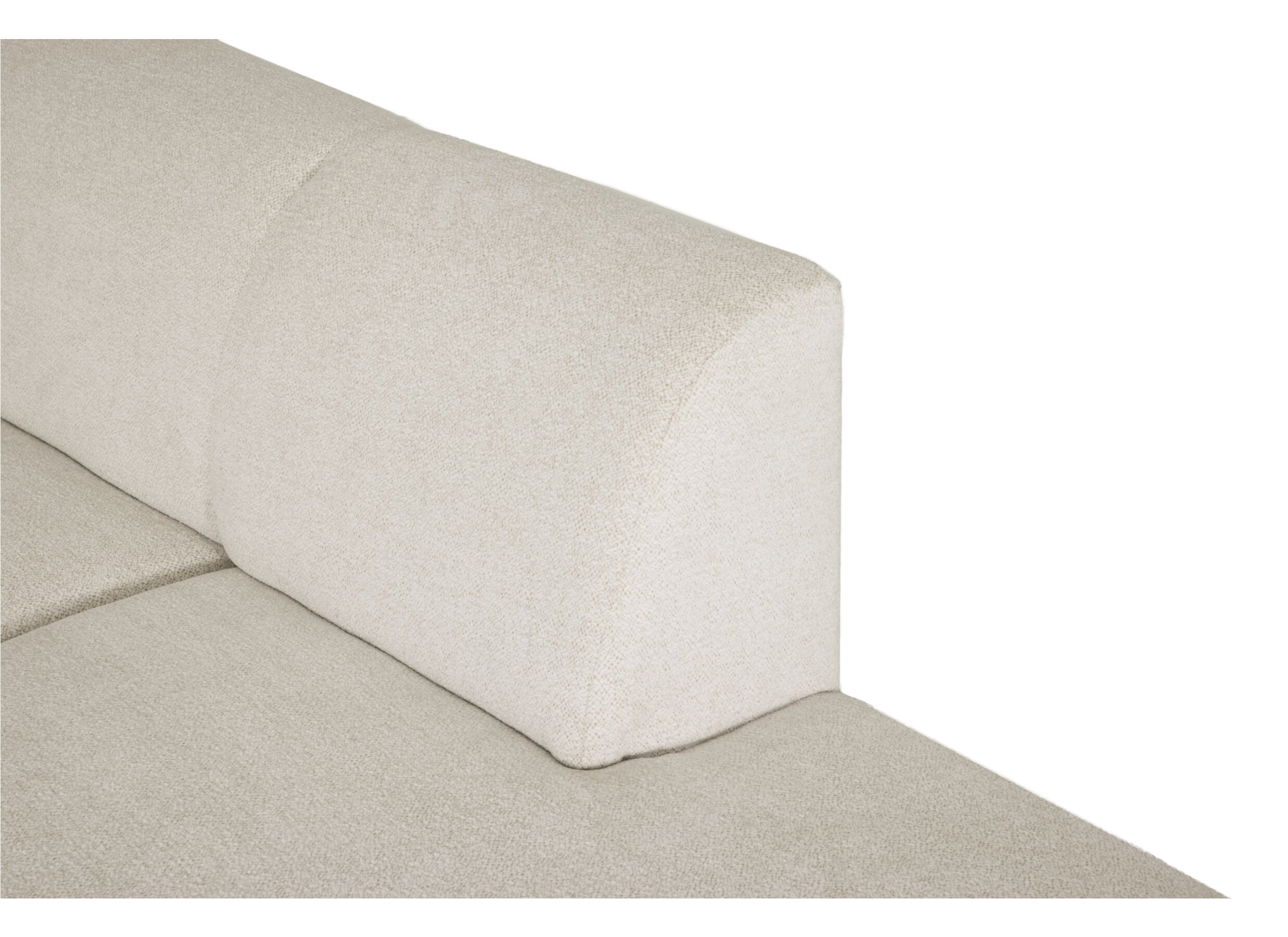 Hoeksalon Eddy 267x206cm - stof - ecru