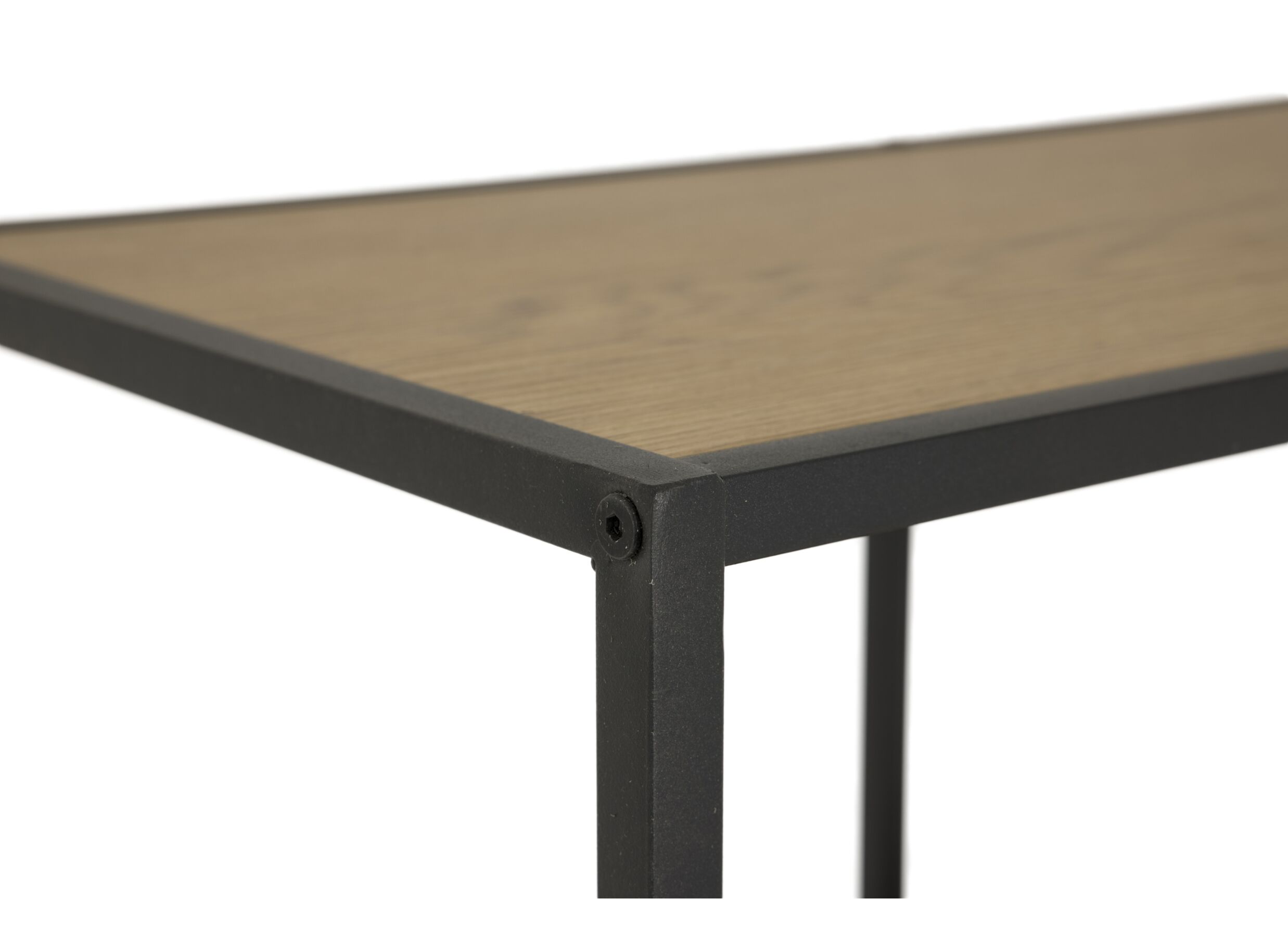 Detailfoto - Opbergrek Tower 77x35x185cm - melamine/metaal - wild oak