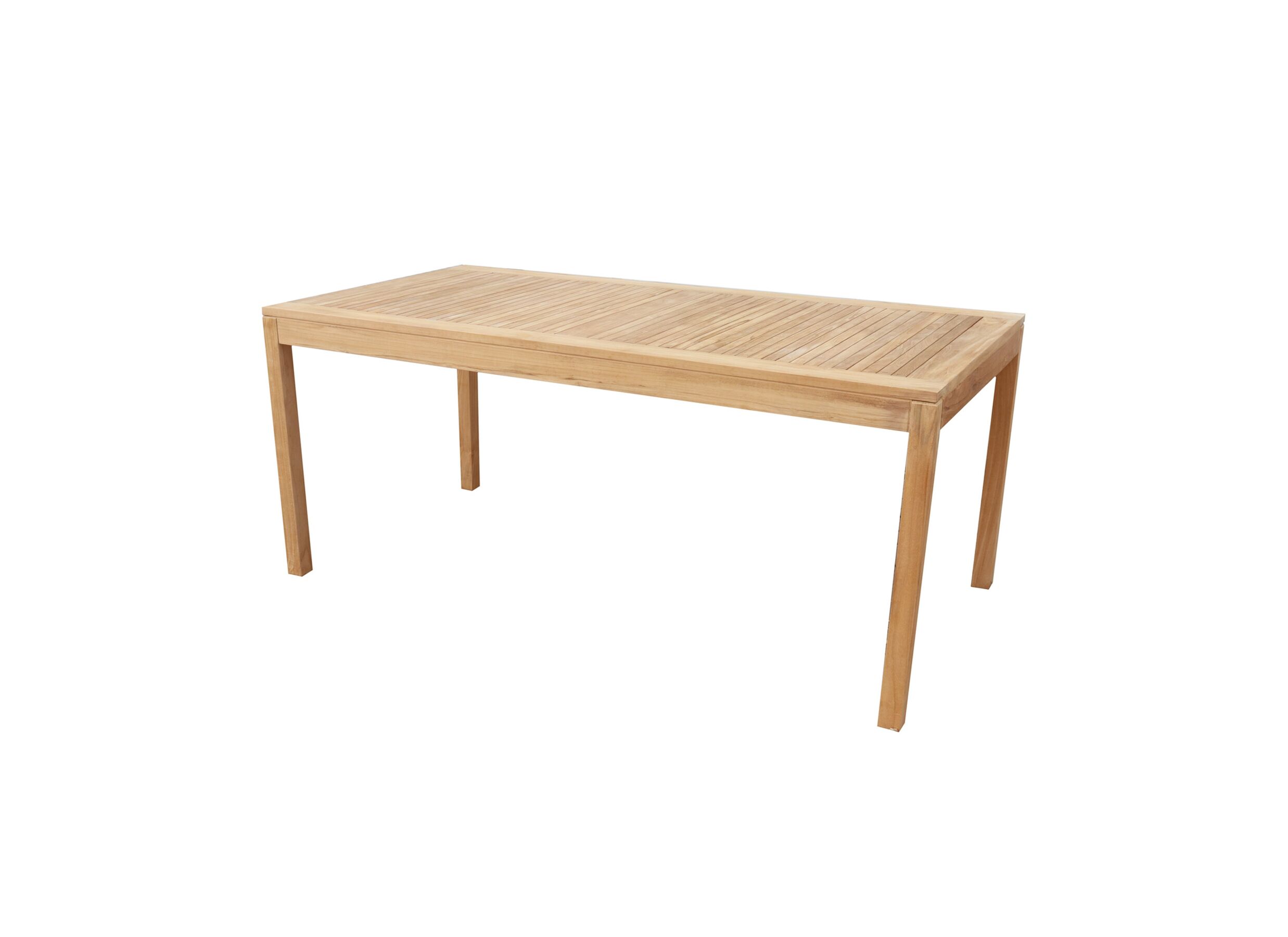 Plus Important - Table de jardin Voodoo 180x90cm - teck massif - naturel