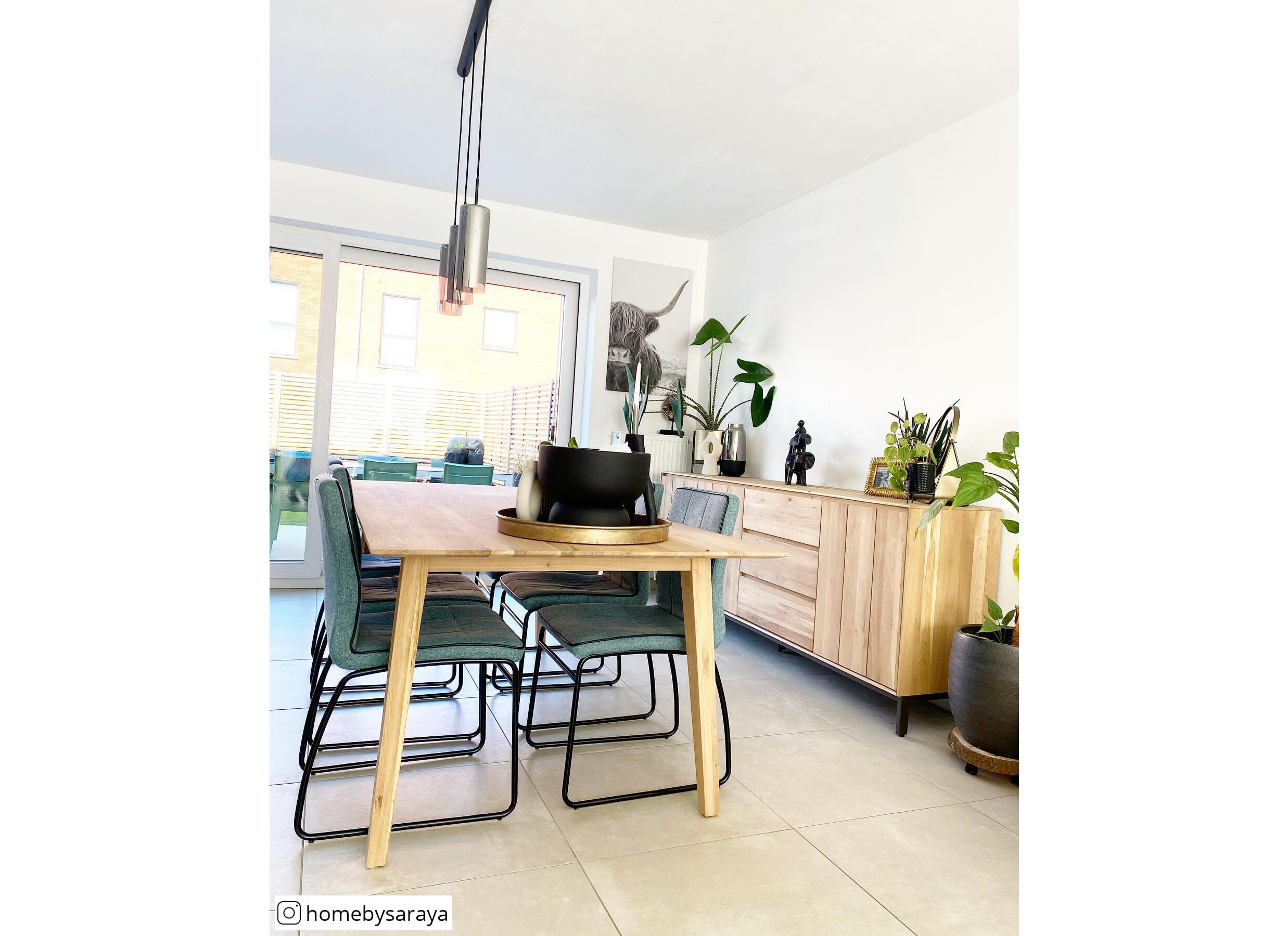 Table Legato 220x100cm - chêne massif - naturel