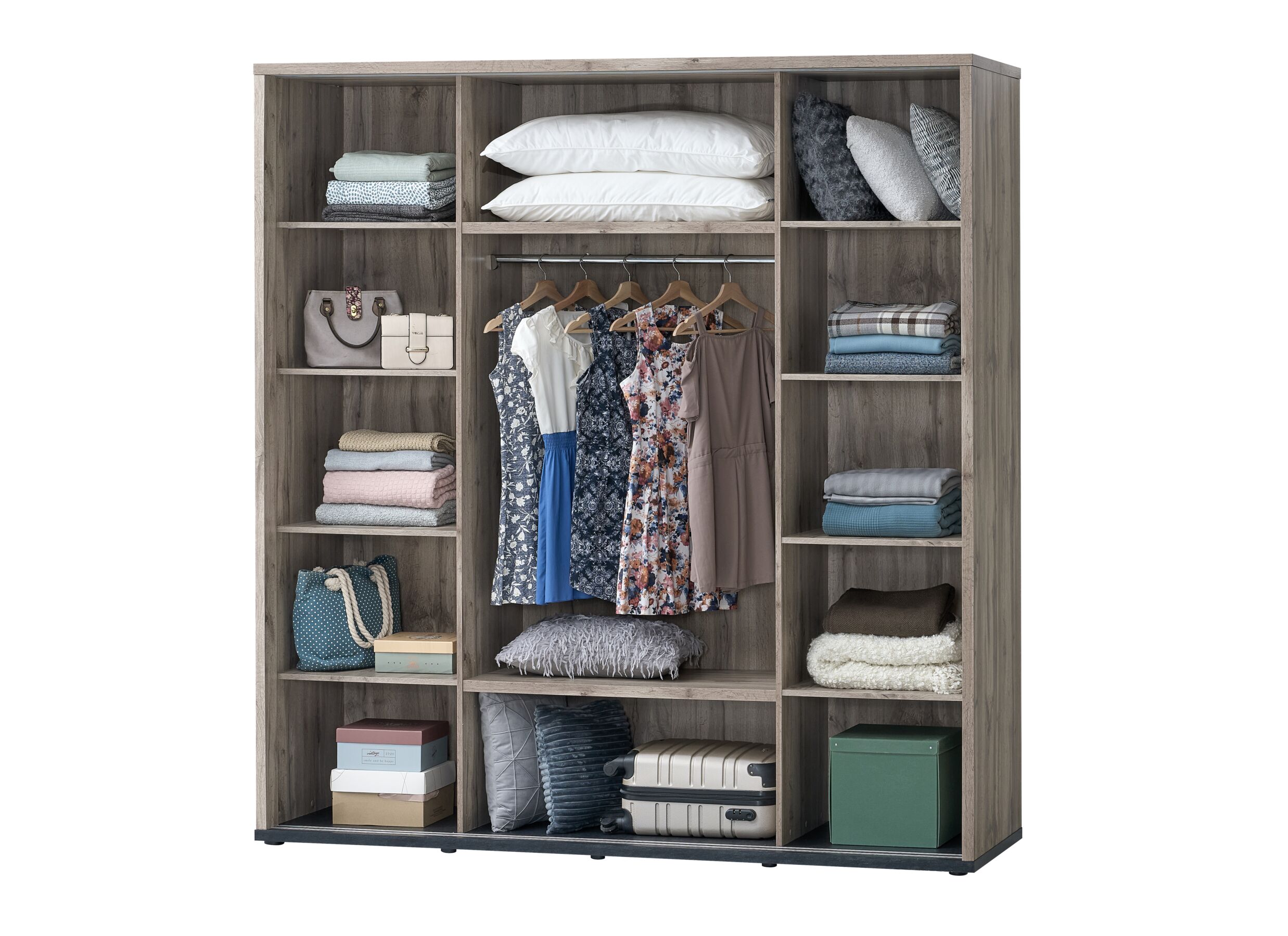 Indeling - Schuifdeurkast Elvira 200cm - decor - canada oak