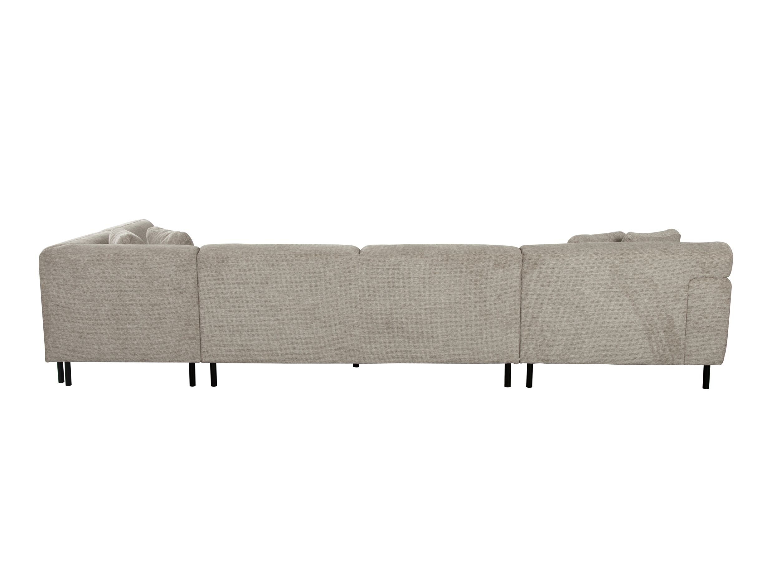 Overzichtsfoto - Hoeksalon Kent 390x230cm - stof - grijs